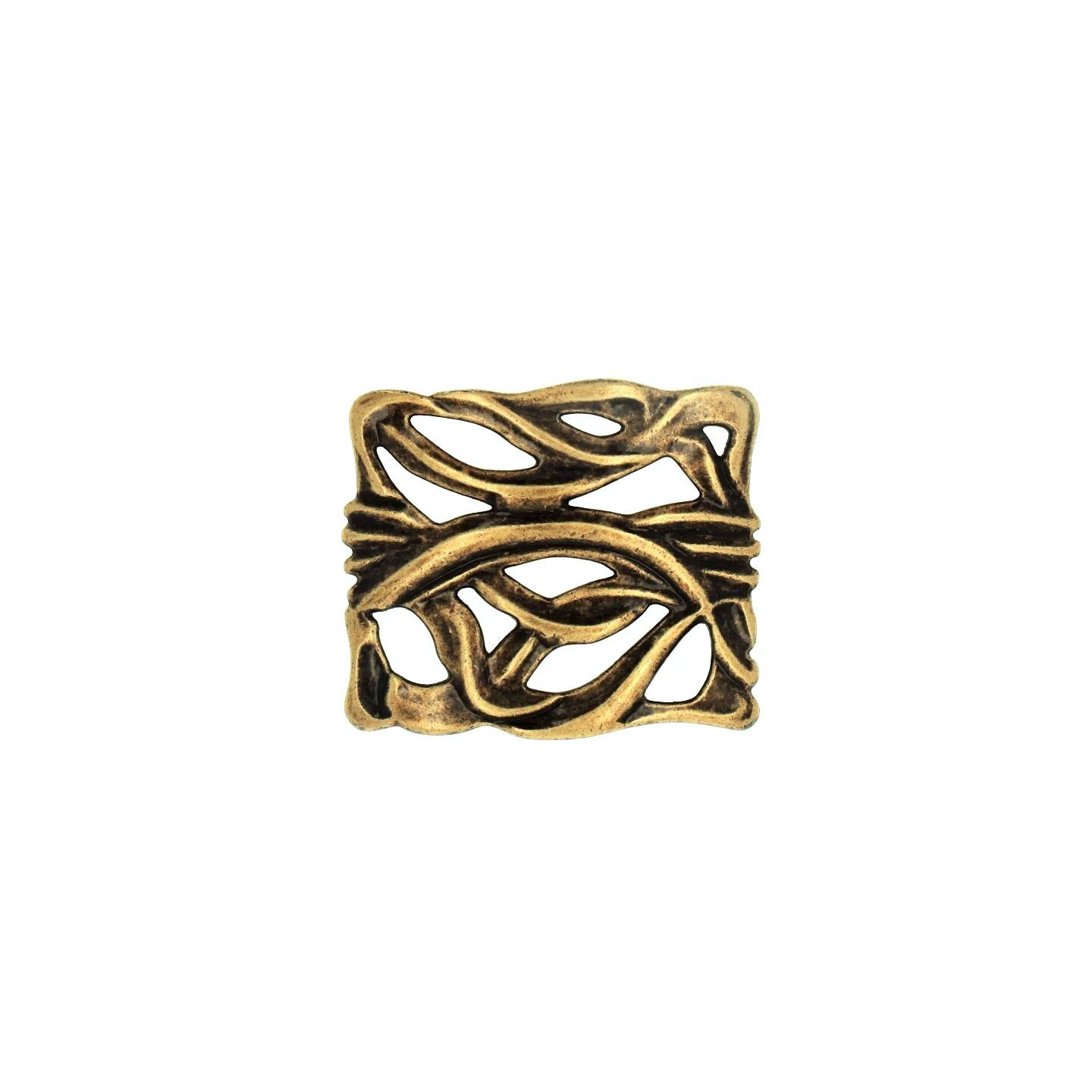 Pomolo per mobili - Antica Firenze - Lega di Zinco - Stile Classico - 52x21x45mm - immagine 3