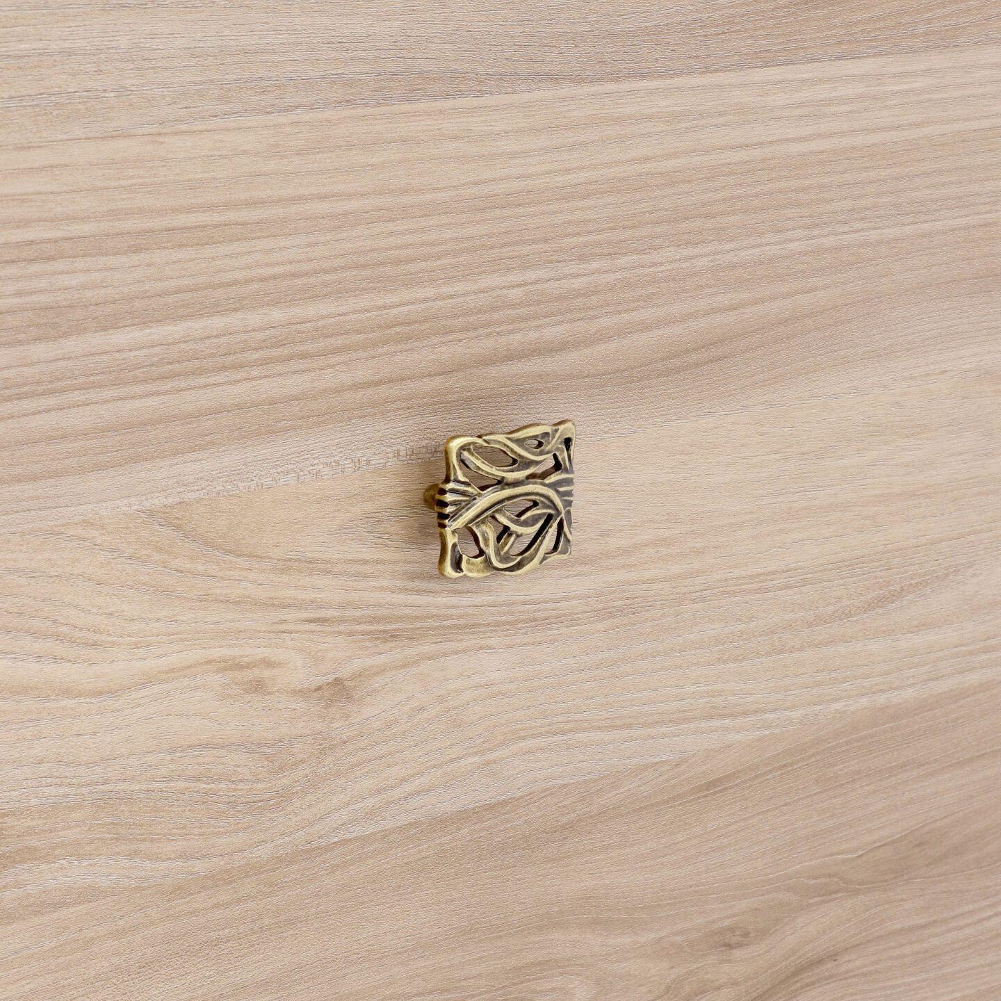 Pomolo per mobili - Antica Firenze - Lega di Zinco - Stile Classico - 52x21x45mm - immagine 5