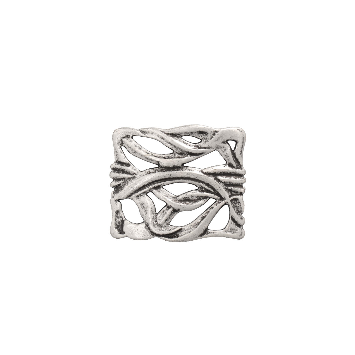 Pomolo per mobili - Argento vecchio brillante - Lega di Zinco - Stile Classico - 52x21x45mm - immagine 3