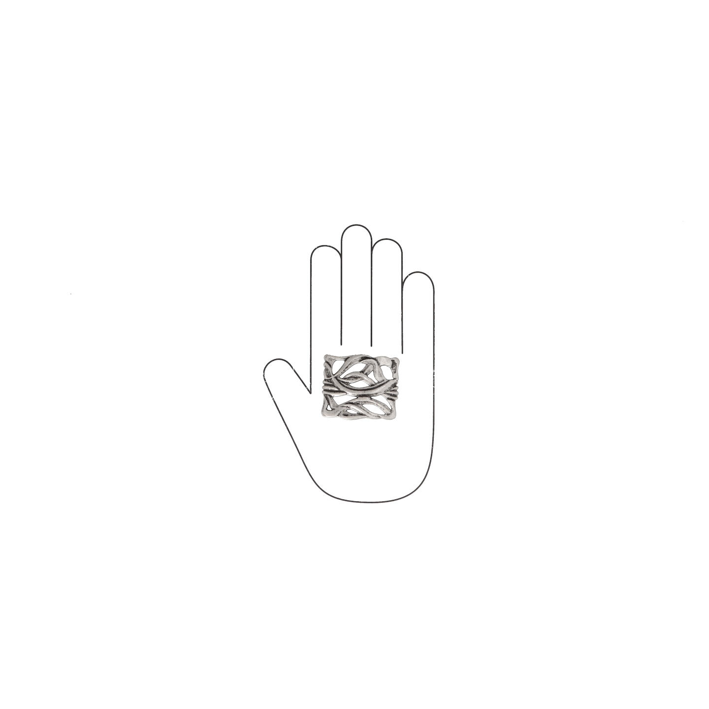 Pomolo per mobili - Argento vecchio brillante - Lega di Zinco - Stile Classico - 52x21x45mm - immagine 4