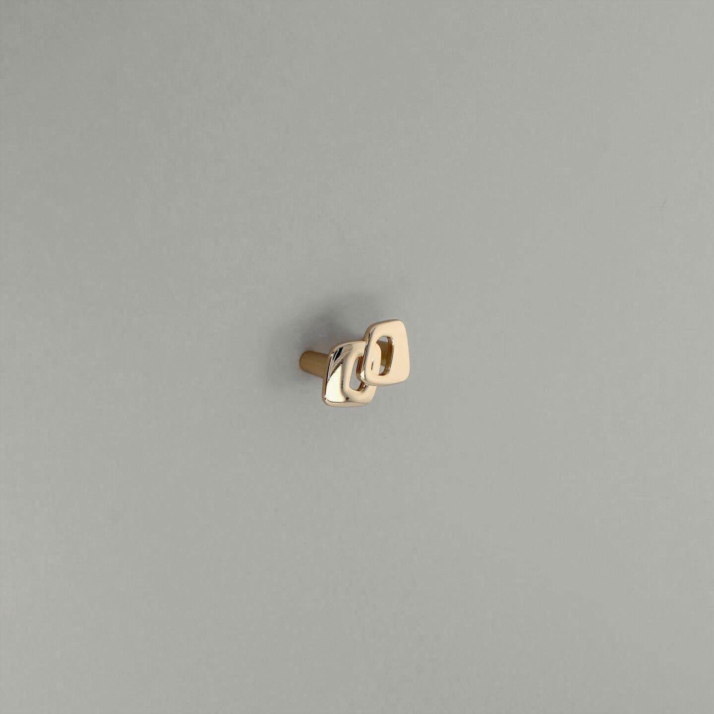 Pomolo per mobili - Placcato oro - Lega di Zinco - Stile Classico - 50x24x47mm - immagine 5