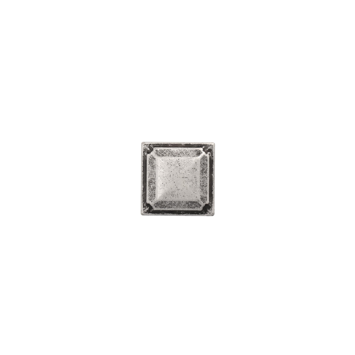 Pomolo per mobili - Argento vecchio brillante - Lega di Zinco - Stile Classico - 28x28x28mm - immagine 3