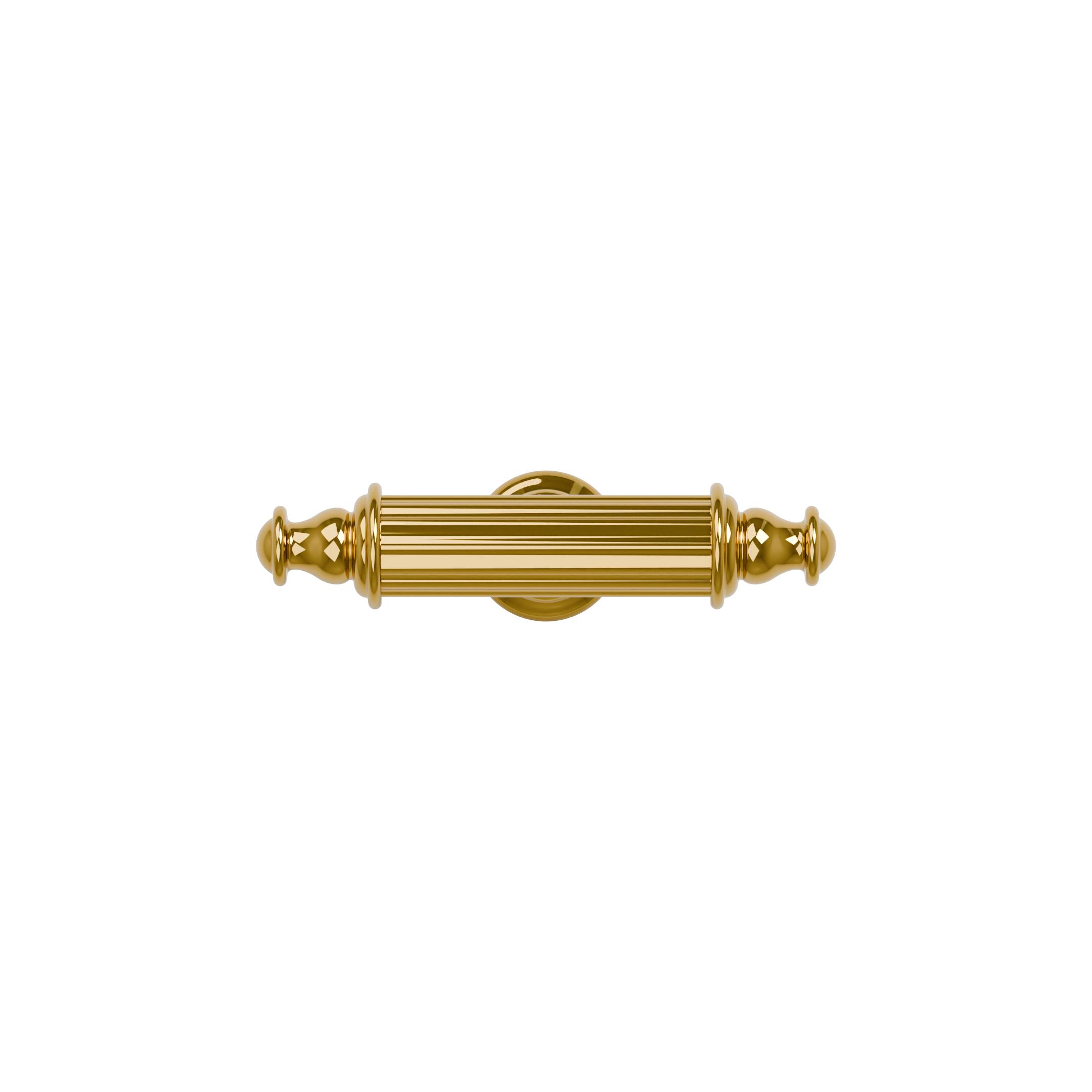 Pomolo per mobili - Placcato oro - Lega di Zinco - Stile Classico - 78x40x14mm - immagine 2
