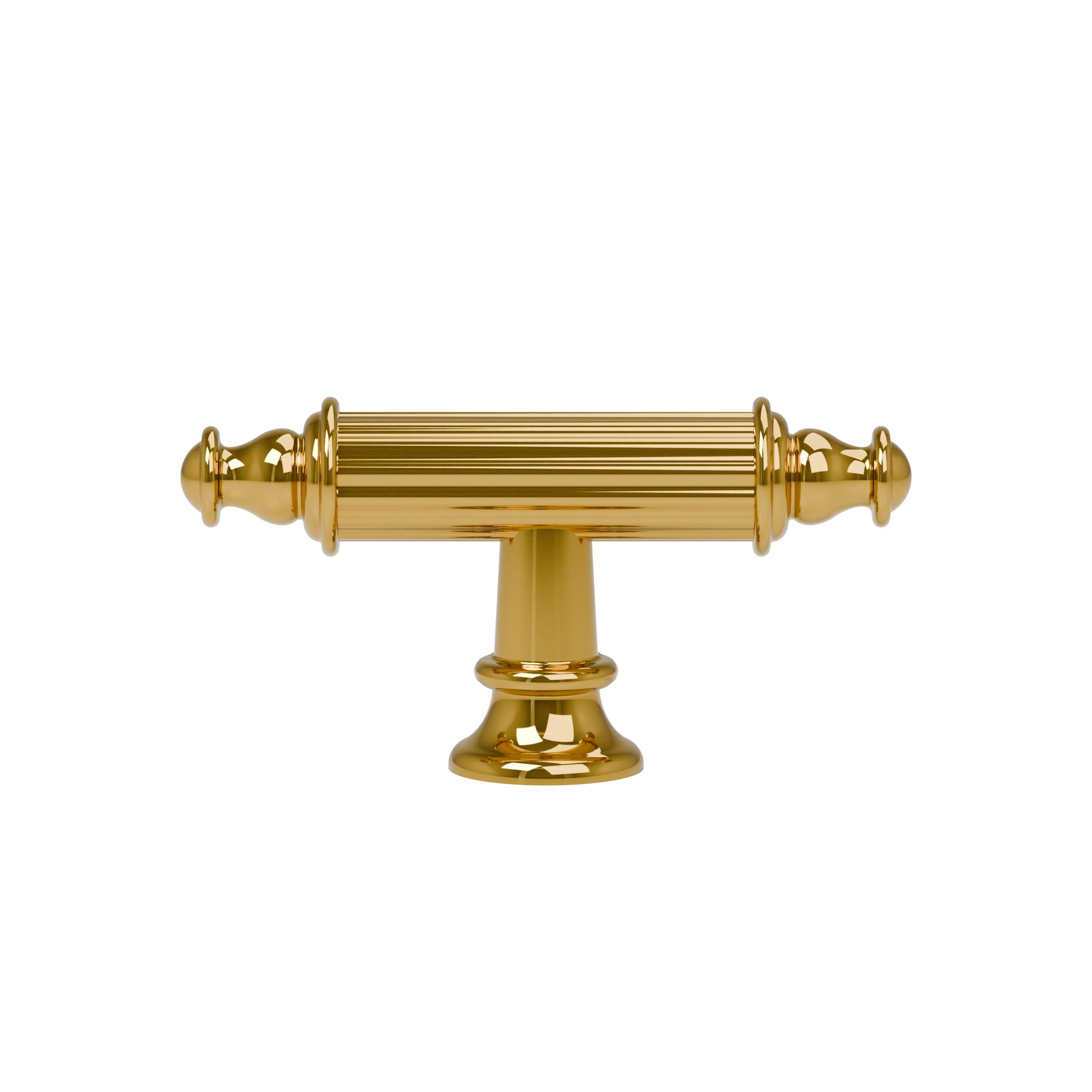 Pomolo per mobili - Placcato oro - Lega di Zinco - Stile Classico - 78x40x14mm - immagine 3
