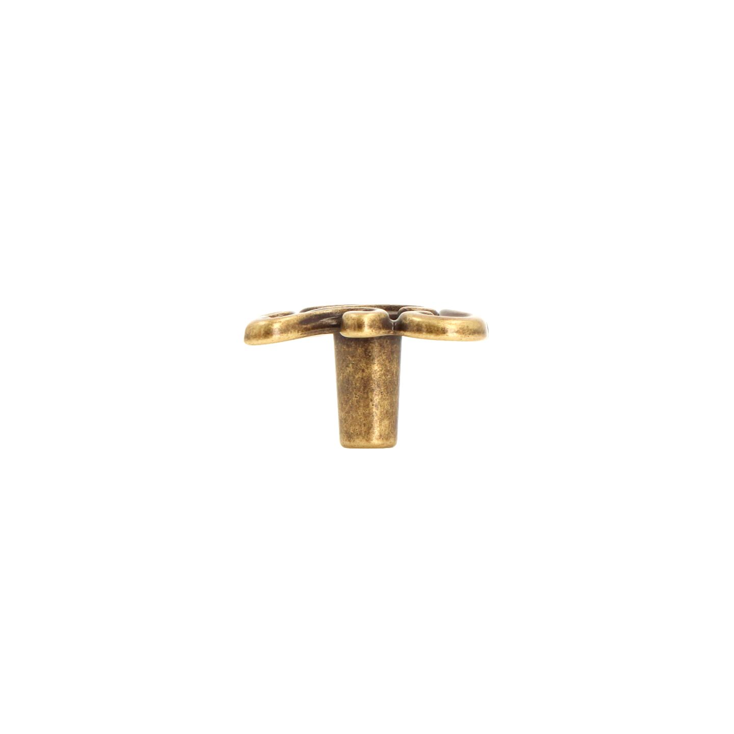 Pomolo per mobili - Antica Firenze - Lega di Zinco - Stile Classico - 38x23x38mm - immagine 2