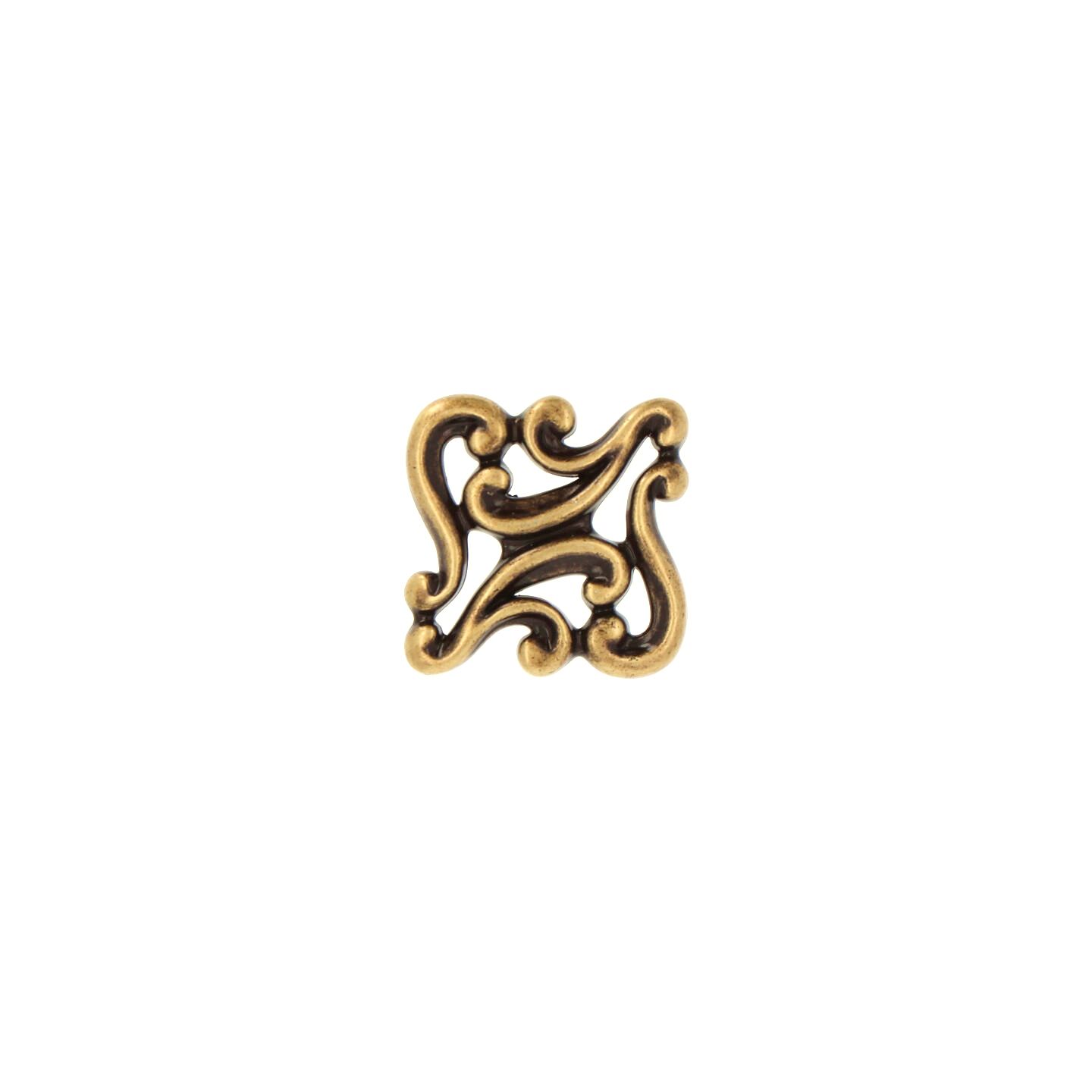 Pomolo per mobili - Antica Firenze - Lega di Zinco - Stile Classico - 38x23x38mm - immagine 3