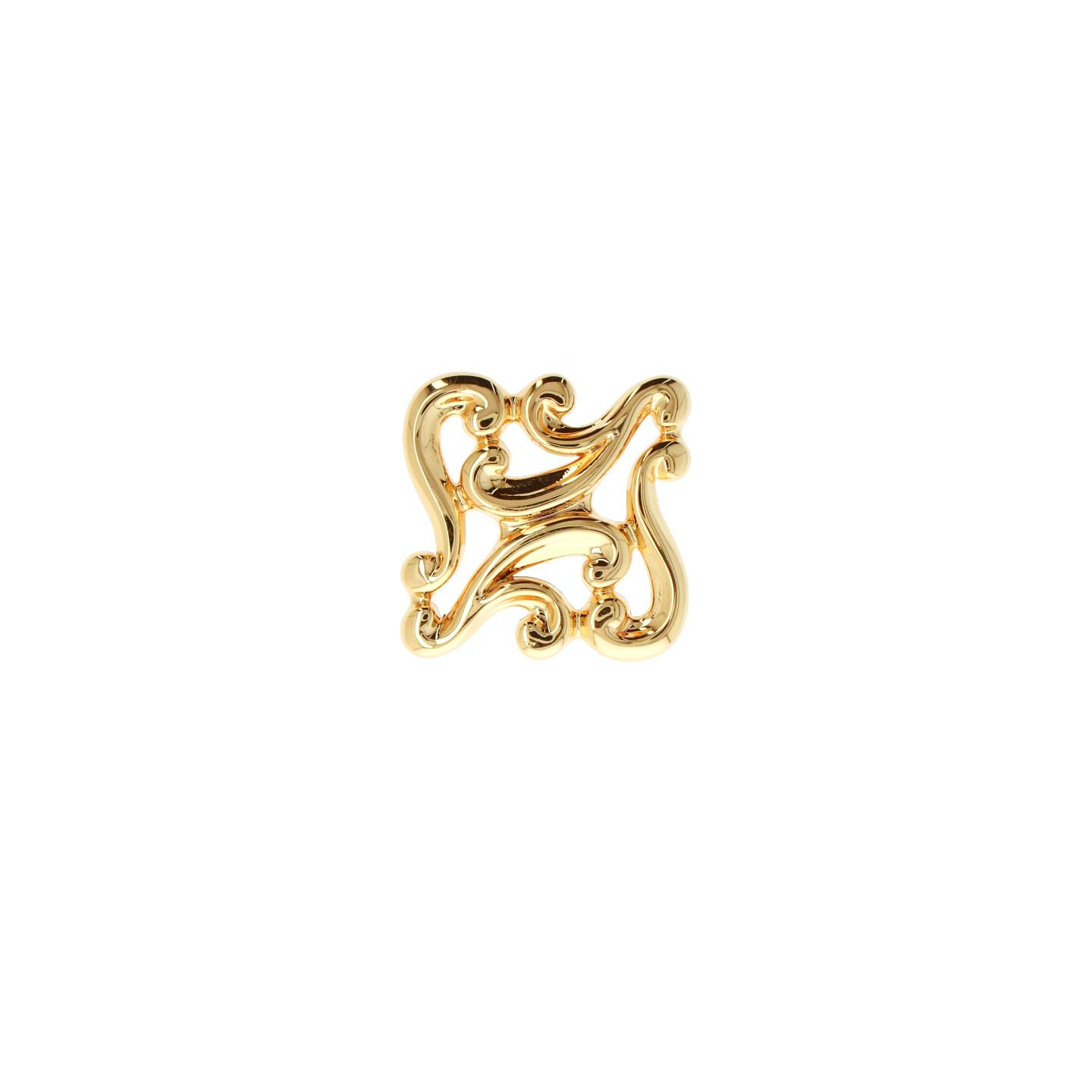 Pomolo per mobili - Placcato oro - Lega di Zinco - Stile Classico - 38x23x38mm - immagine 3