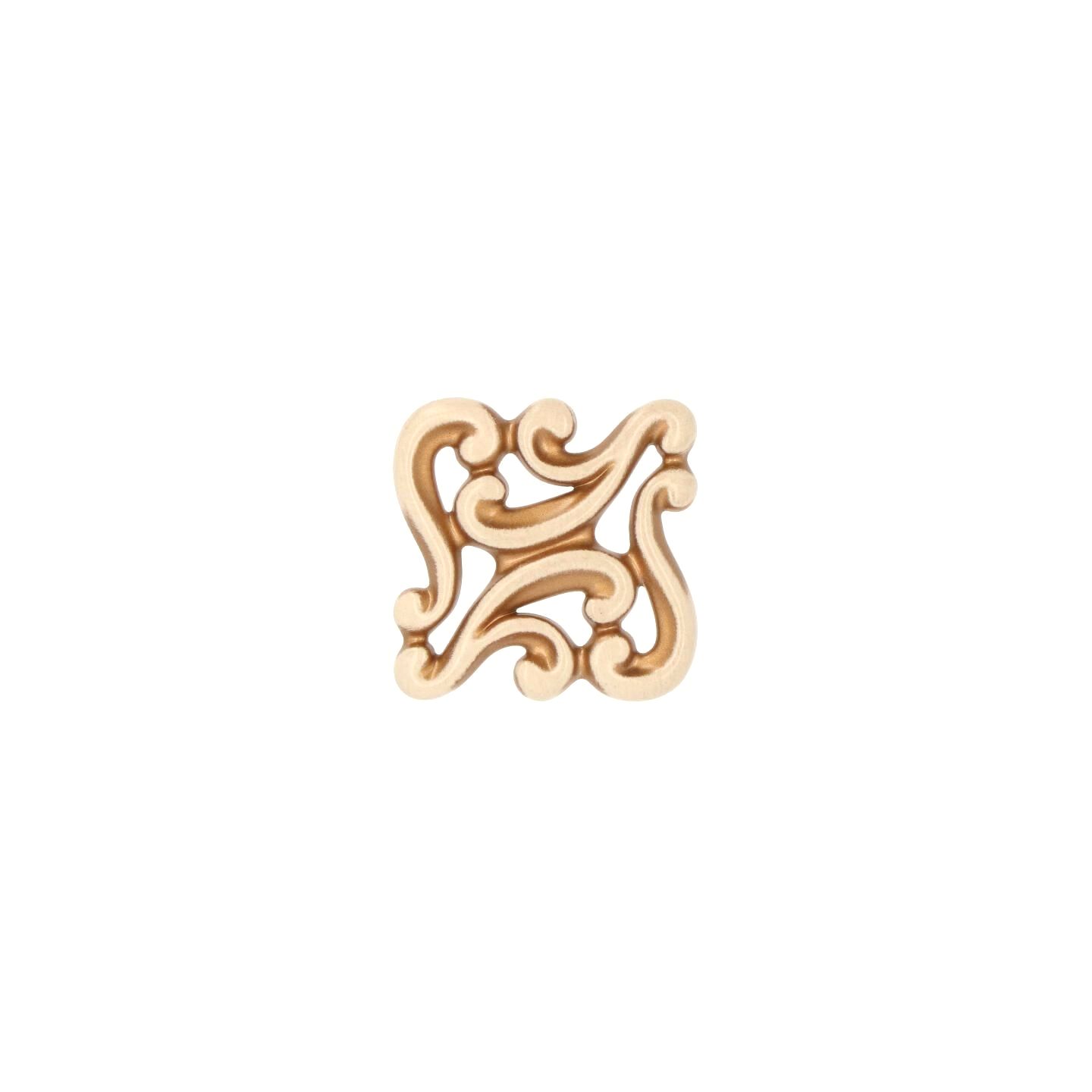 Pomolo per mobili - Royal avorio patina oro - Lega di Zinco - Stile Classico - 38x23x38mm - immagine 3