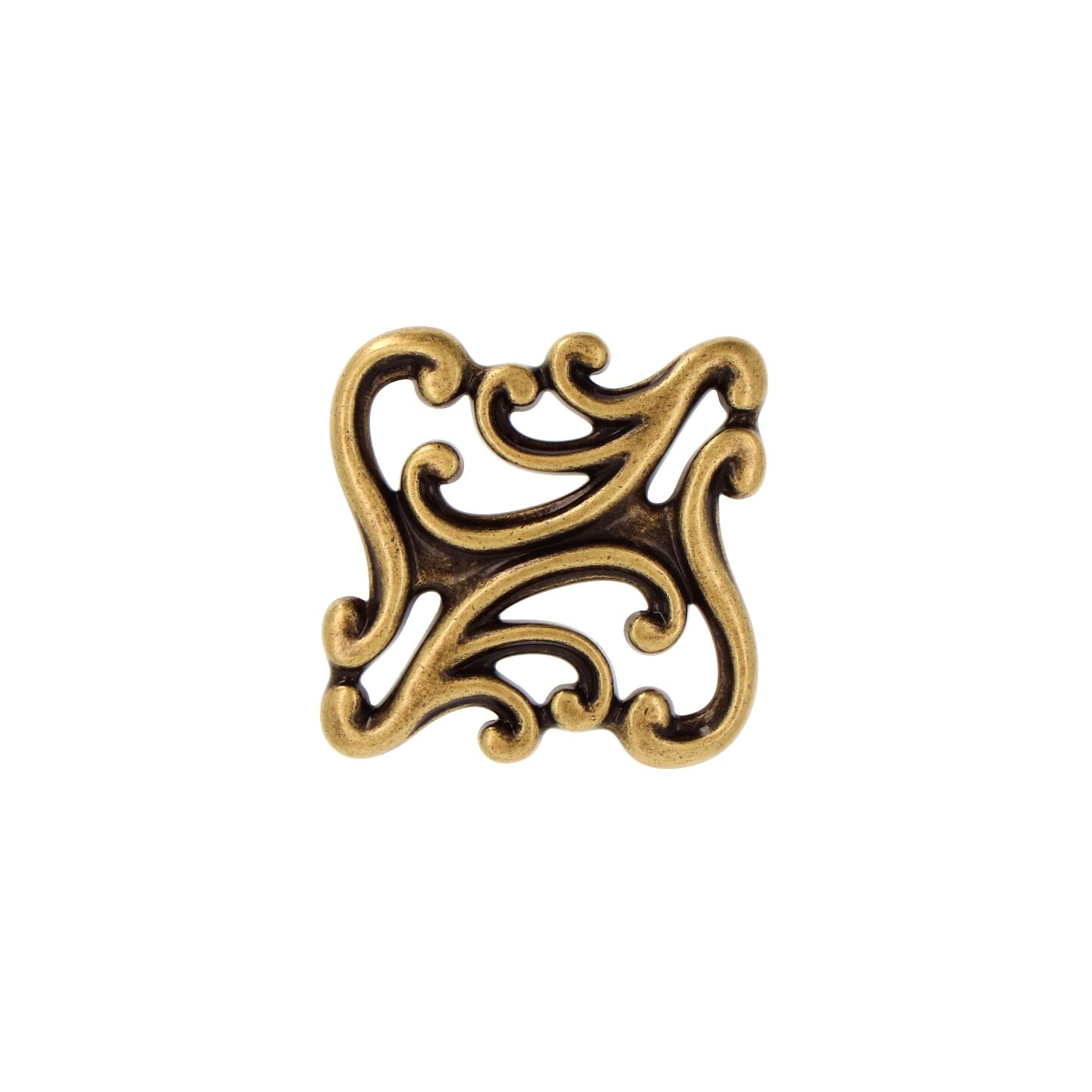 Pomolo per mobili - Antica Firenze - Lega di Zinco - Stile Classico - 55x25x55mm - immagine 3