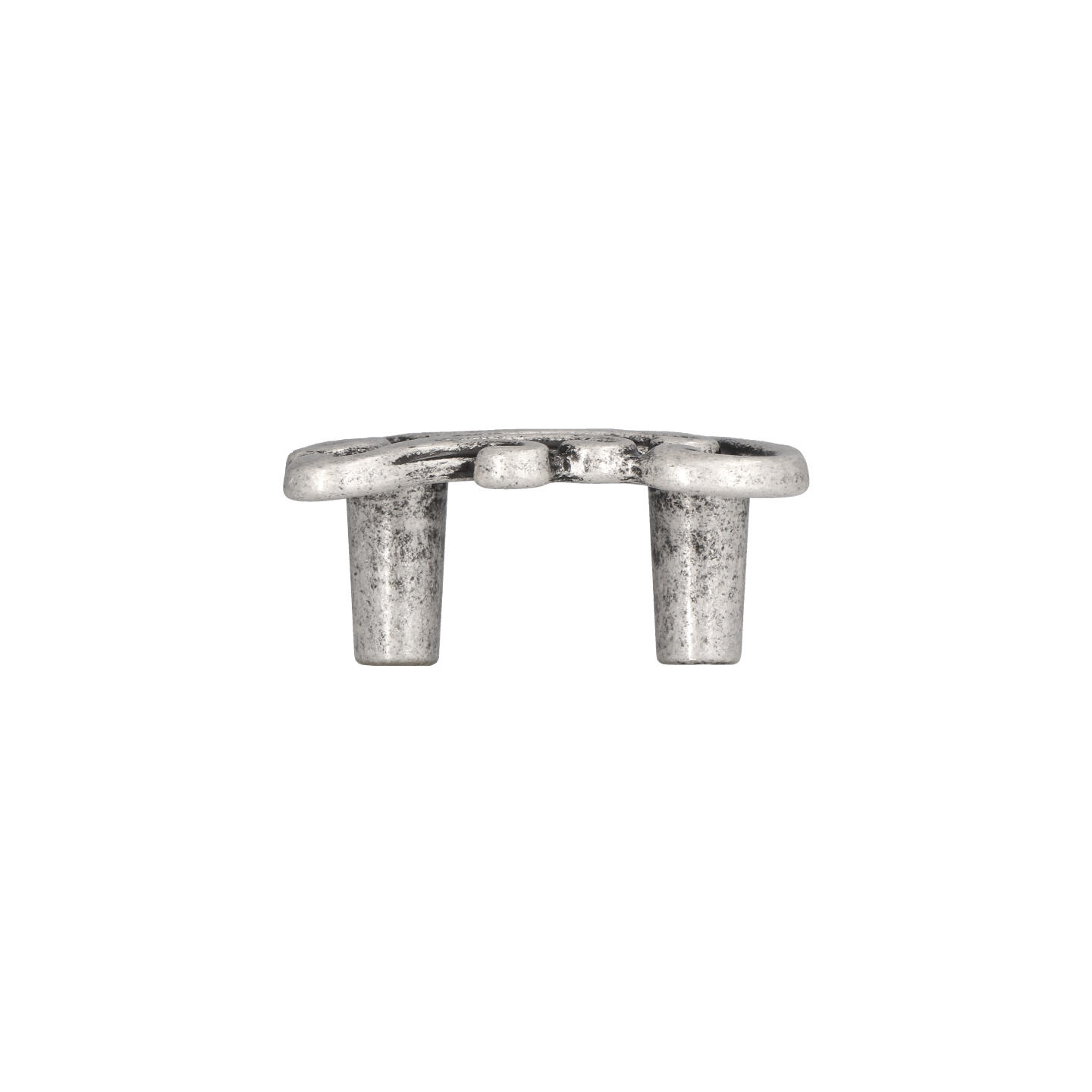 Pomolo per mobili - Argento vecchio brillante - Lega di Zinco - Stile Classico - 55x25x55mm - immagine 2