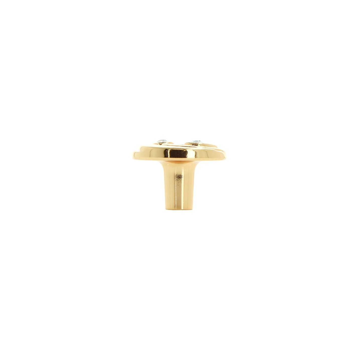Pomolo per mobili - Placcato oro - Lega di Zinco / Cristalli - Stile Luxury - 31x22x0mm - immagine 2