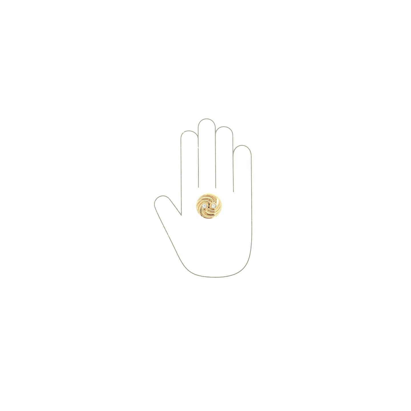 Pomolo per mobili - Placcato oro - Lega di Zinco / Cristalli - Stile Luxury - 31x22x0mm - immagine 4