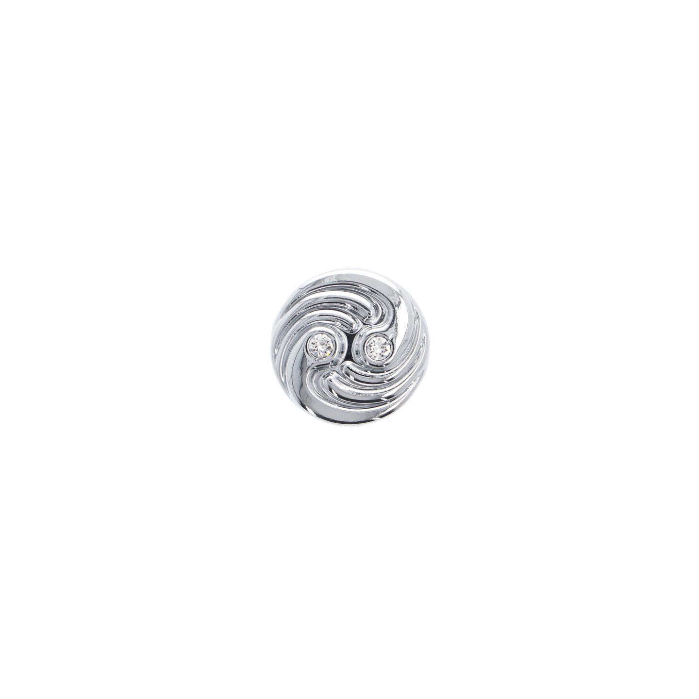 Pomolo per mobili - Cromo lucido - Lega di Zinco / Cristalli - Stile Luxury - 31x22x0mm - immagine 3