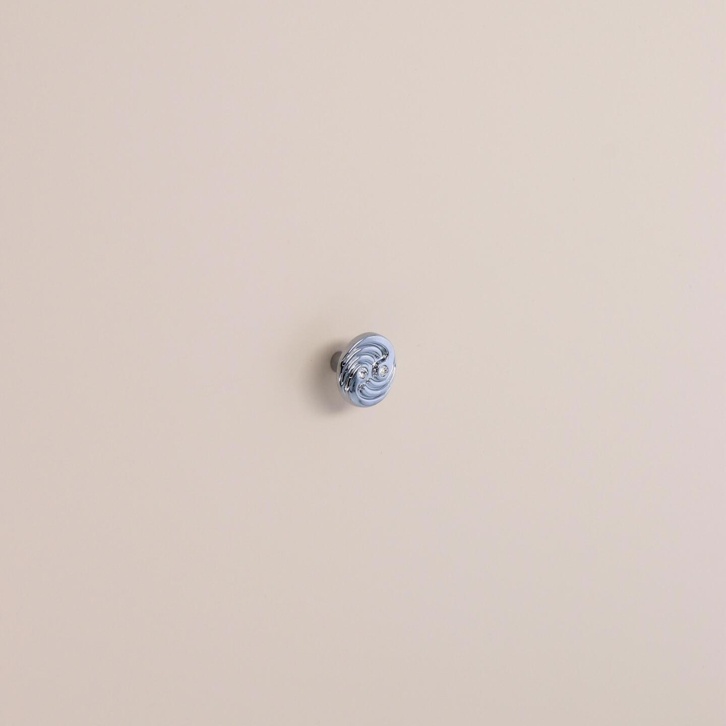 Pomolo per mobili - Cromo lucido - Lega di Zinco / Cristalli - Stile Luxury - 31x22x0mm - immagine 5