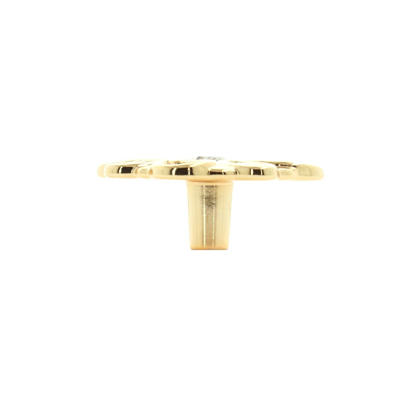 Pomolo per mobili - Placcato oro - Lega di Zinco / Cristalli - Stile Luxury - 64x26x64mm - immagine 2
