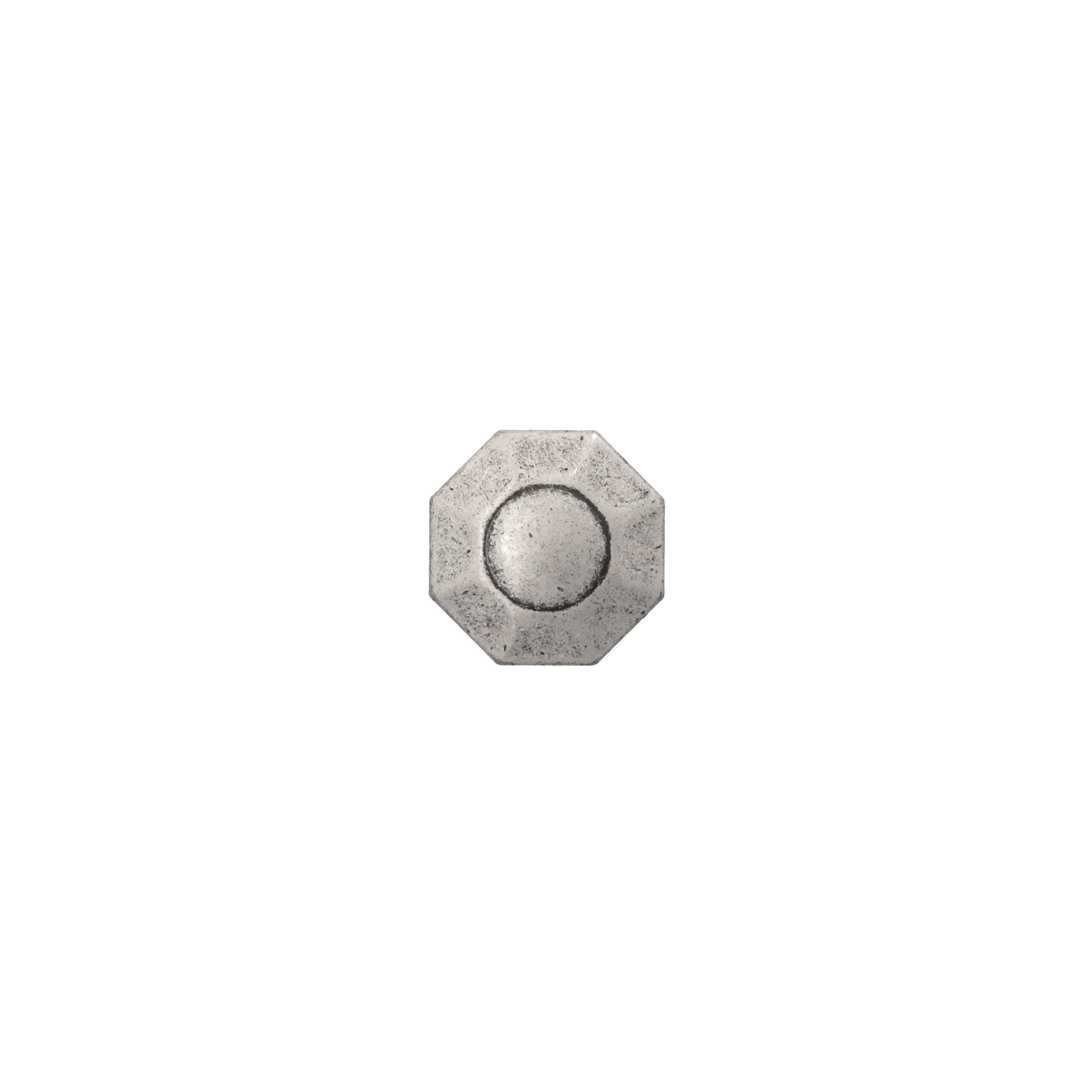 Pomolo per mobili - Argento vecchio brillante - Lega di Zinco - Stile Classico - 32x24x0mm - immagine 3
