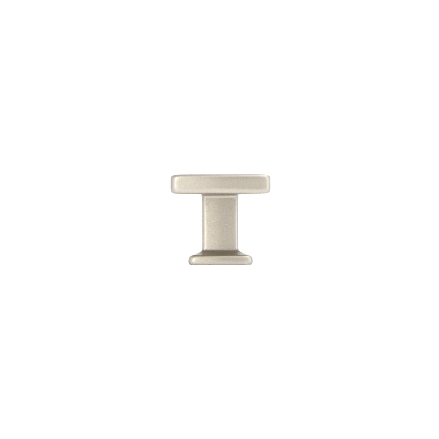 Pomolo per mobili - Alucover platino - Lega di Zinco - Stile Contemporaneo - 28x24x28mm - immagine 2