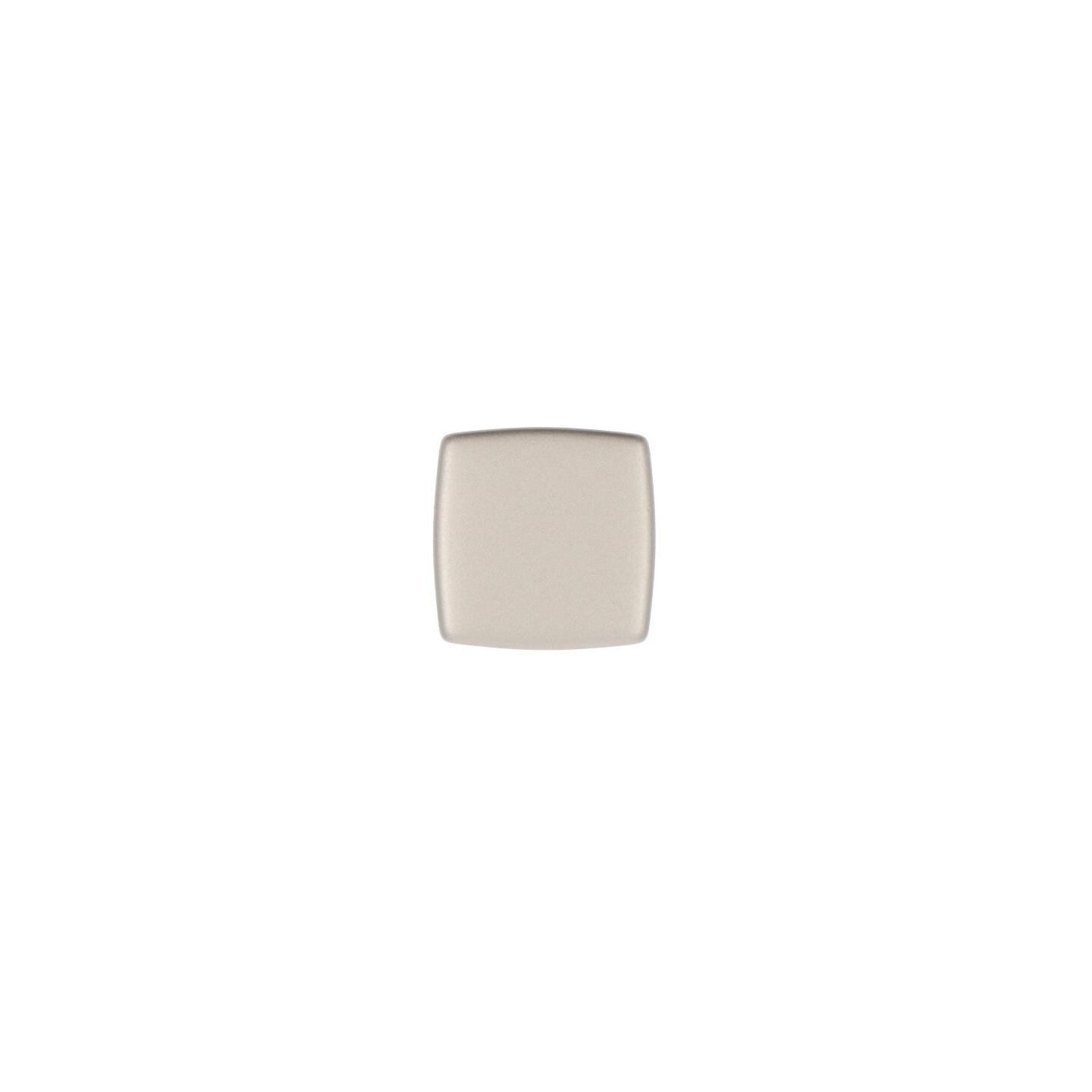 Pomolo per mobili - Alucover platino - Lega di Zinco - Stile Contemporaneo - 28x24x28mm - immagine 3