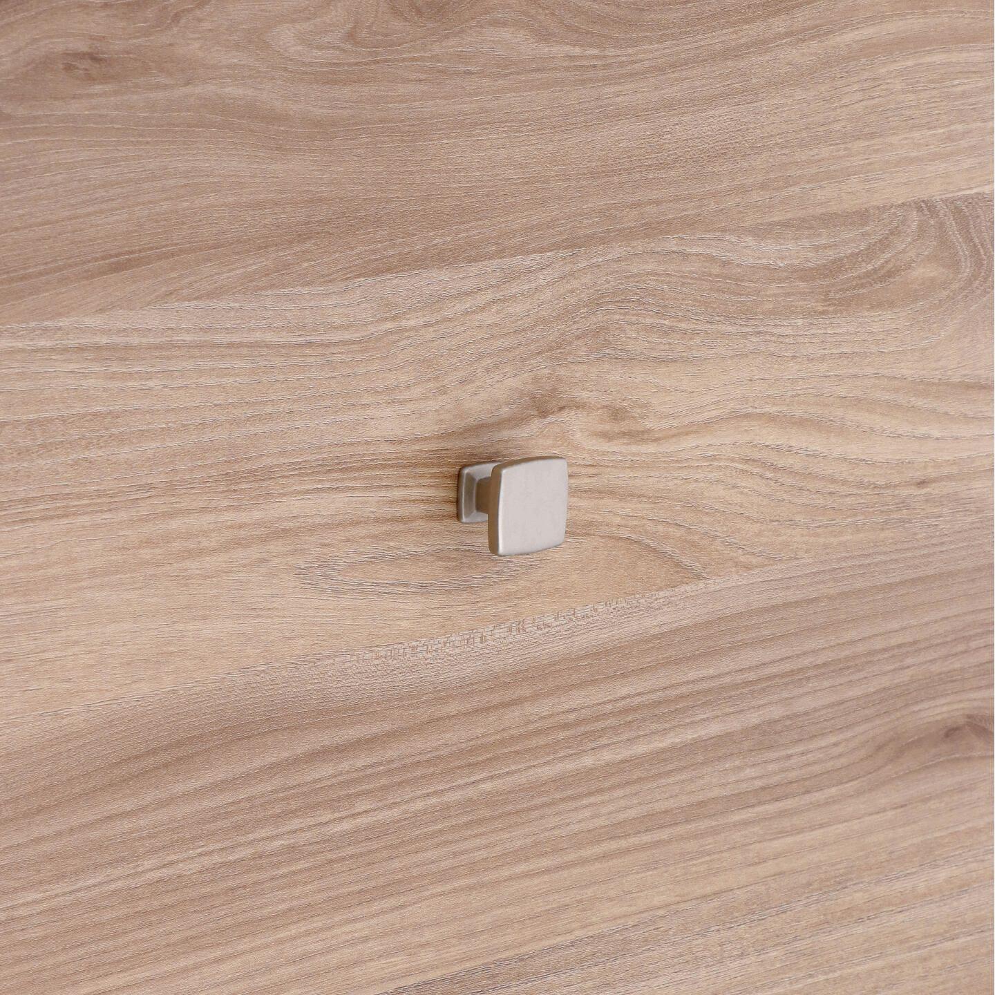 Pomolo per mobili - Alucover platino - Lega di Zinco - Stile Contemporaneo - 28x24x28mm - immagine 5