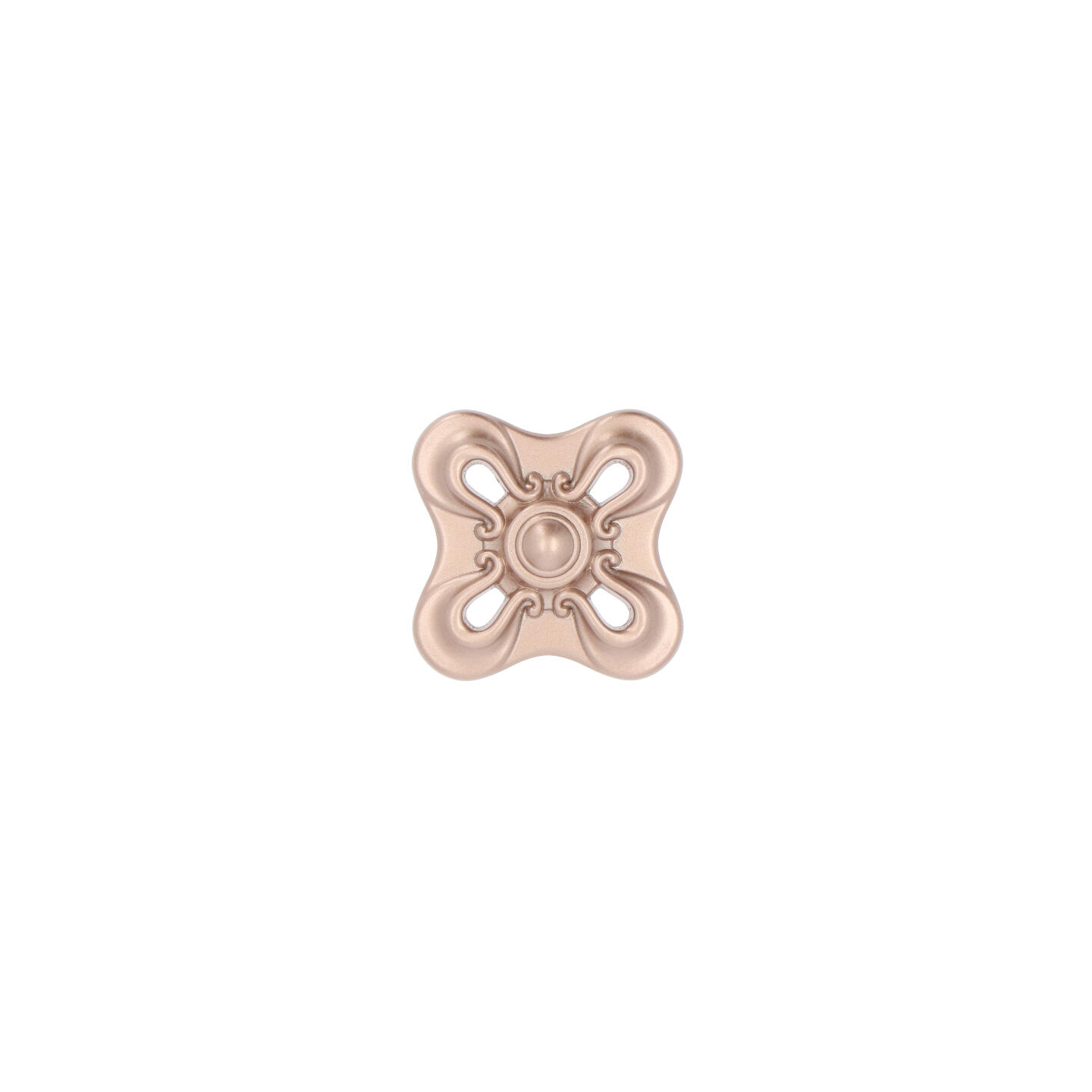 Pomolo per mobili - Oro rosa matt - Lega di Zinco - Stile Classico - 34x25x34mm - immagine 3