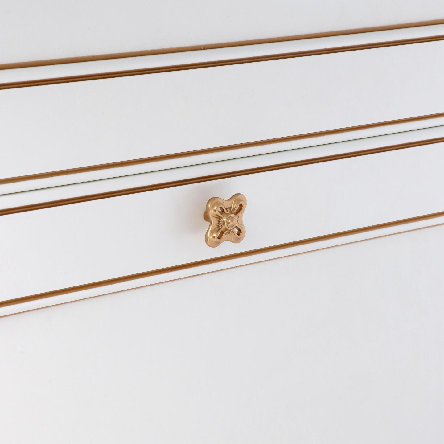 Pomolo per mobili - Oro Milano - Lega di Zinco - Stile Classico - 34x25x34mm - immagine 5