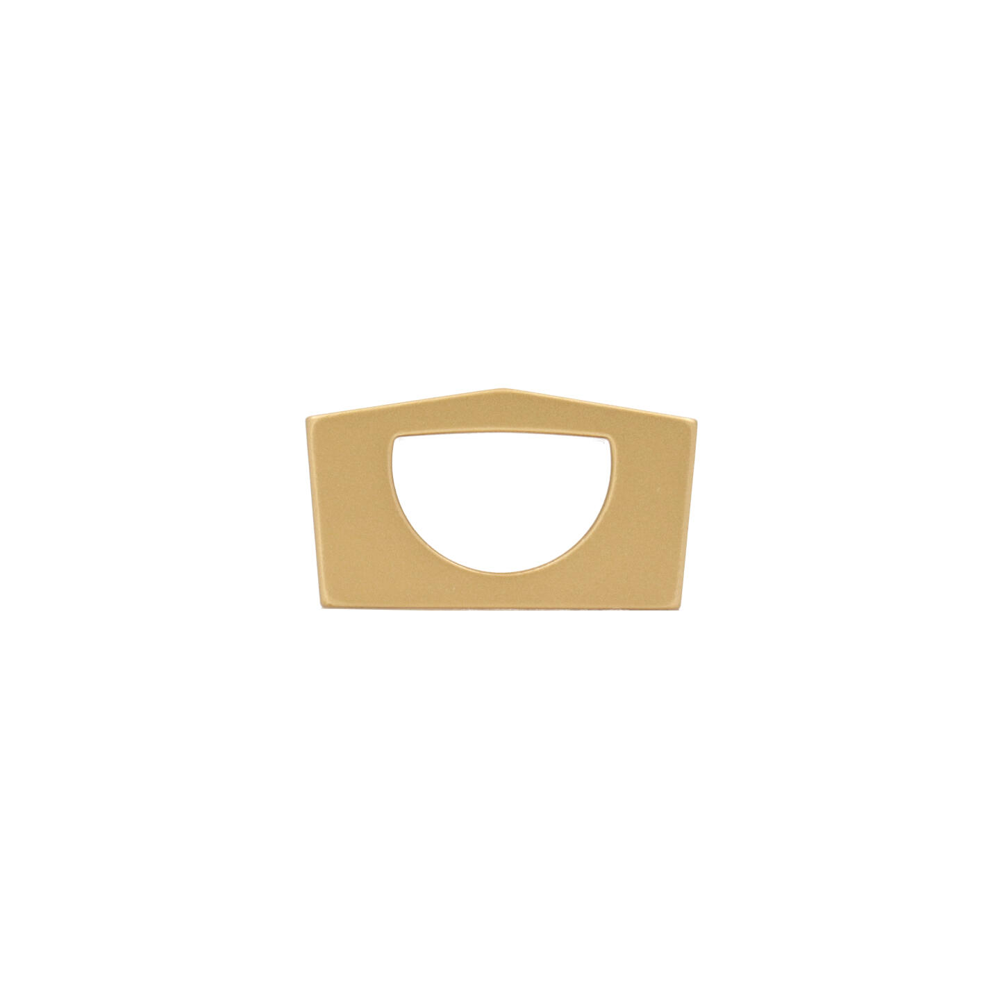 Pomolo per mobili - Alucover ottone - Lega di Zinco - Stile Contemporaneo - 46x26x12mm - immagine 2
