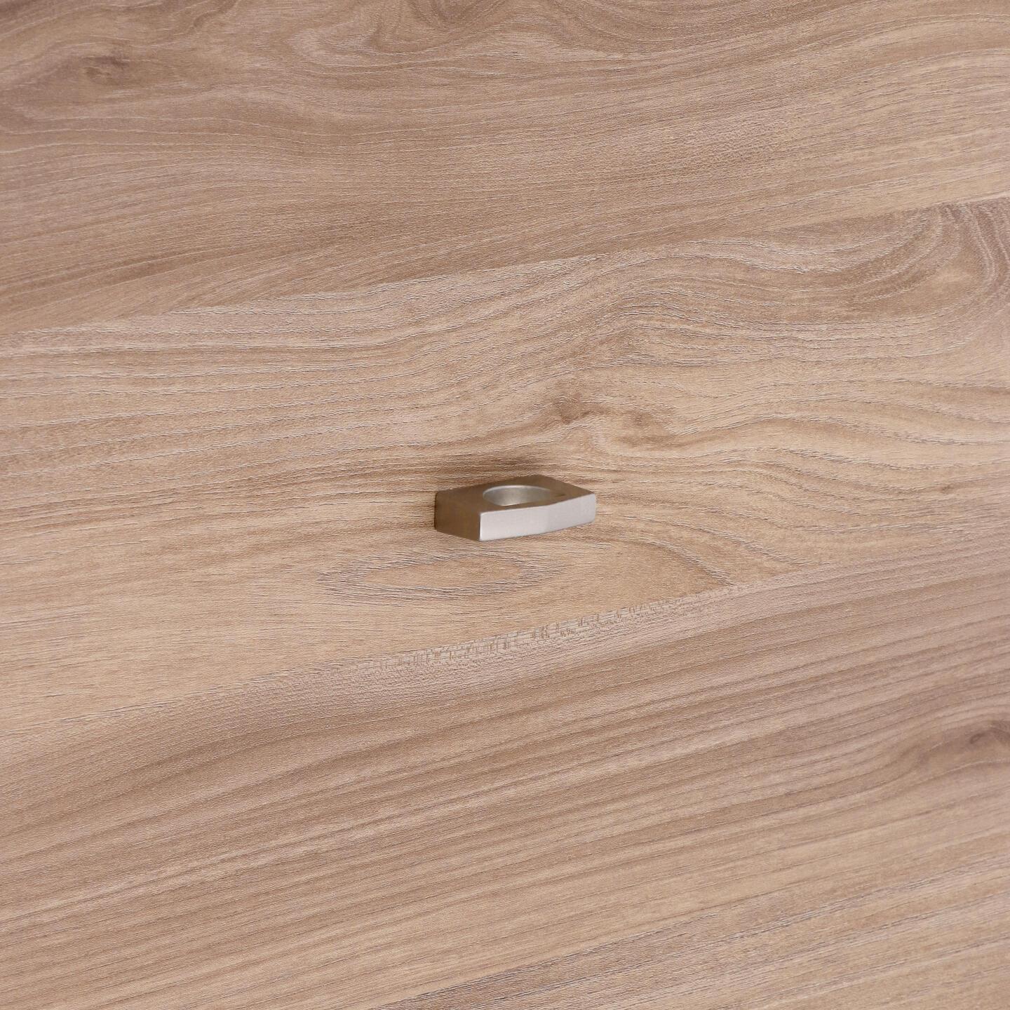 Pomolo per mobili - Alucover platino - Lega di Zinco - Stile Contemporaneo - 46x26x12mm - immagine 5
