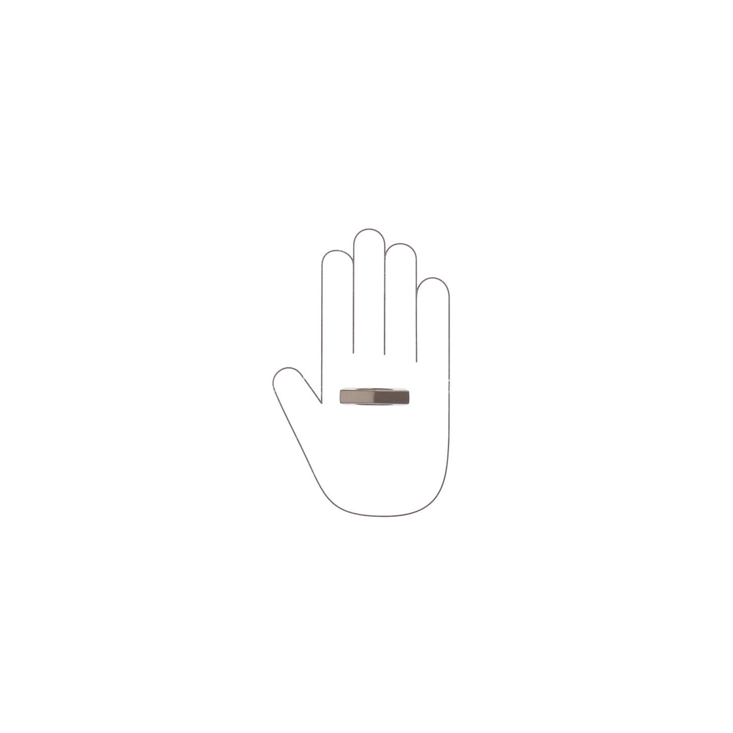 Pomolo per mobili - Alucover bronzo - Lega di Zinco - Stile Contemporaneo - 46x26x12mm - immagine 4