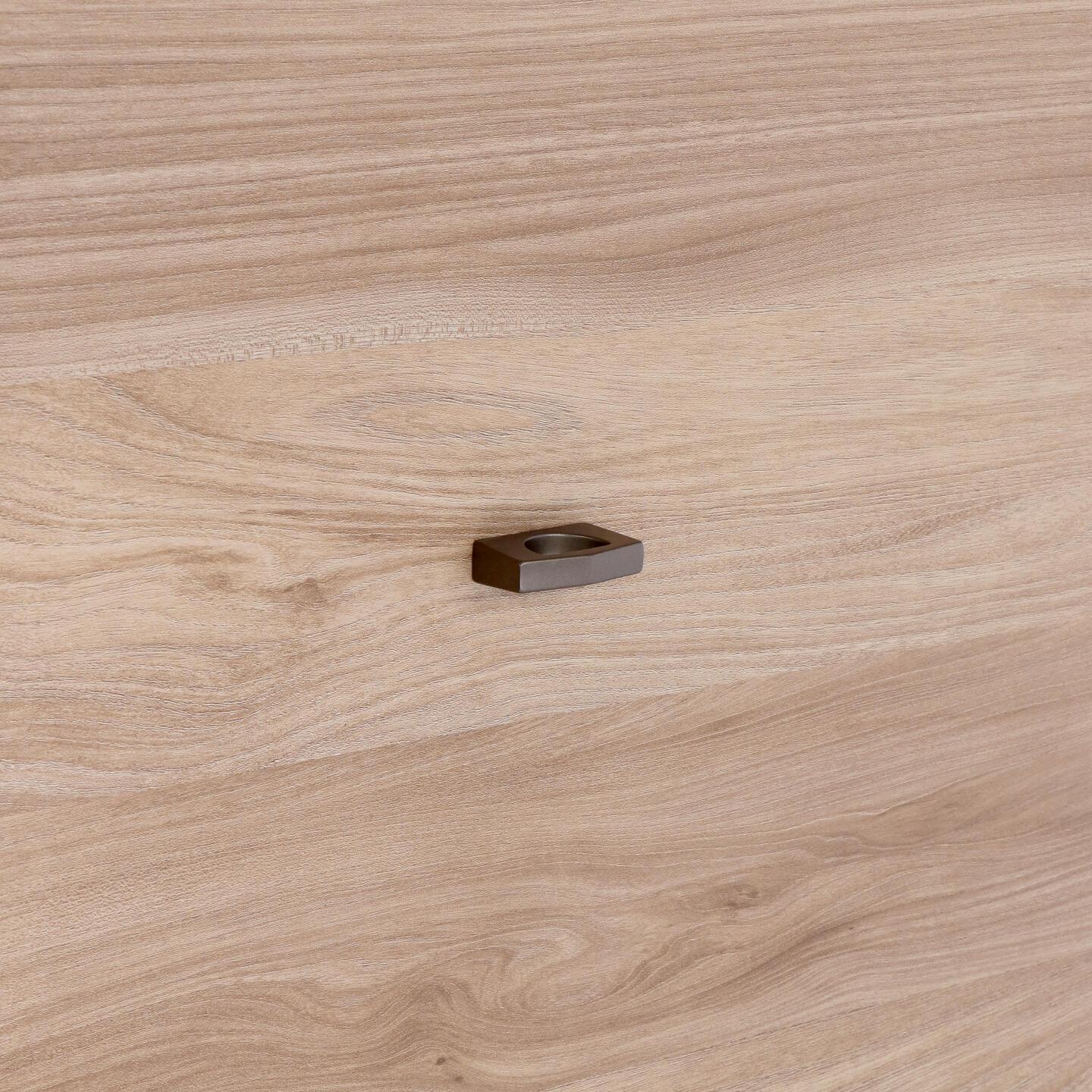 Pomolo per mobili - Alucover bronzo - Lega di Zinco - Stile Contemporaneo - 46x26x12mm - immagine 5