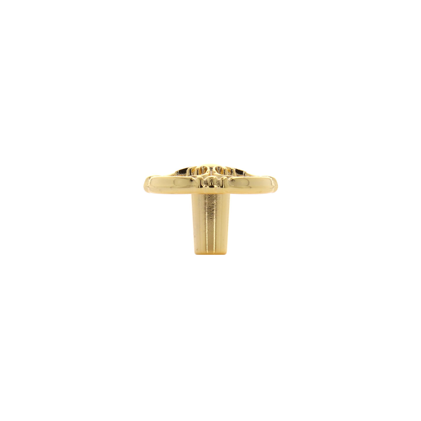 Pomolo per mobili - Placcato oro - Lega di Zinco - Stile Classico - 36x25x0mm - immagine 2