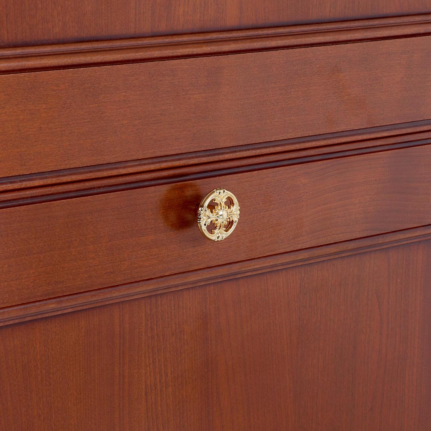 Pomolo per mobili - Placcato oro - Lega di Zinco - Stile Classico - 36x25x0mm - immagine 5