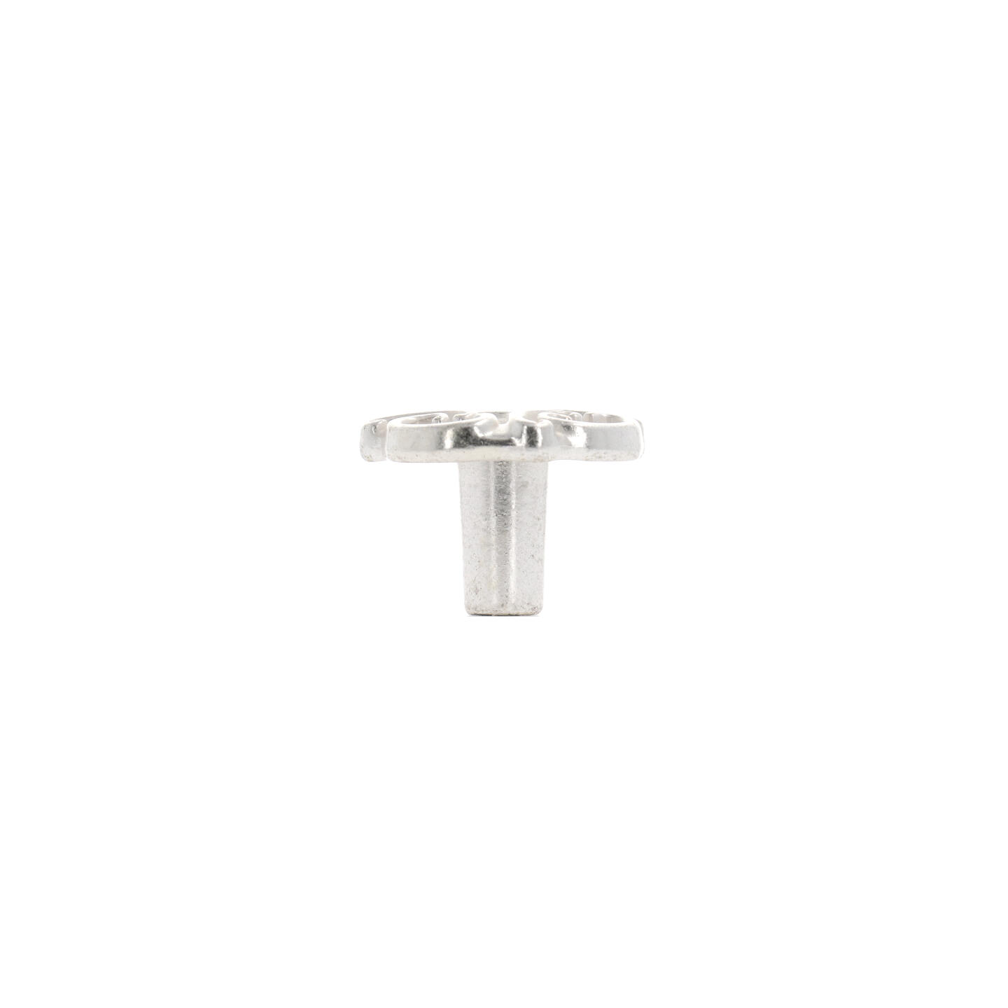 Pomolo per mobili - Argento Venezia - Lega di Zinco - Stile Classico - 34x24x0mm - immagine 2