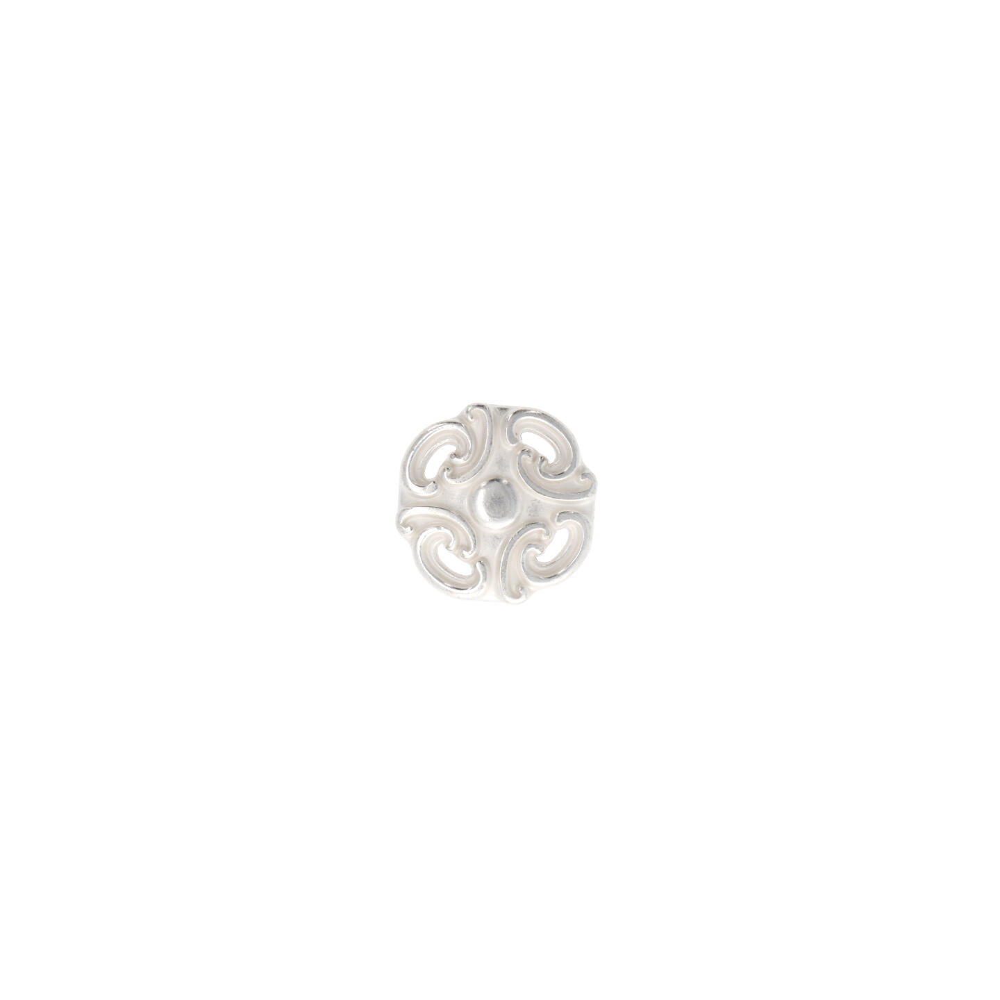 Pomolo per mobili - Argento Venezia - Lega di Zinco - Stile Classico - 34x24x0mm - immagine 3