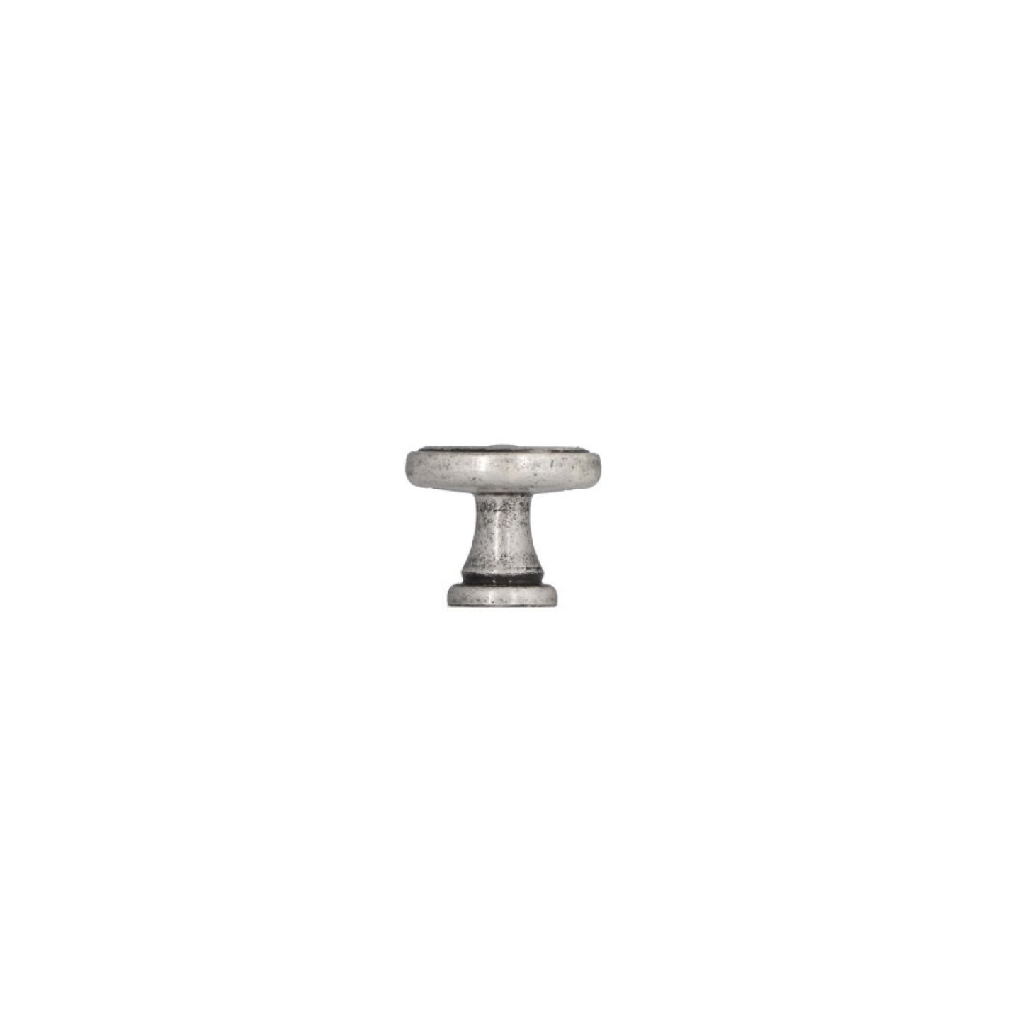 Pomolo per mobili - Argento vecchio brillante - Lega di Zinco - Stile Classico - 25x21x0mm - immagine 2