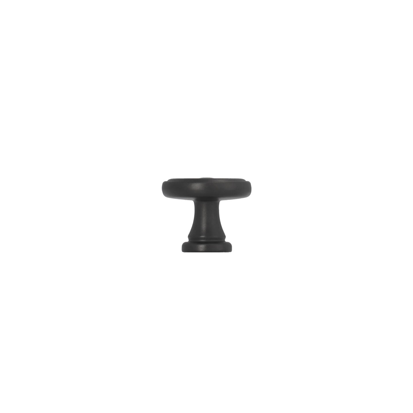 Pomolo per mobili - Laccato nero matt - Lega di Zinco - Stile Classico - 25x21x0mm - immagine 2