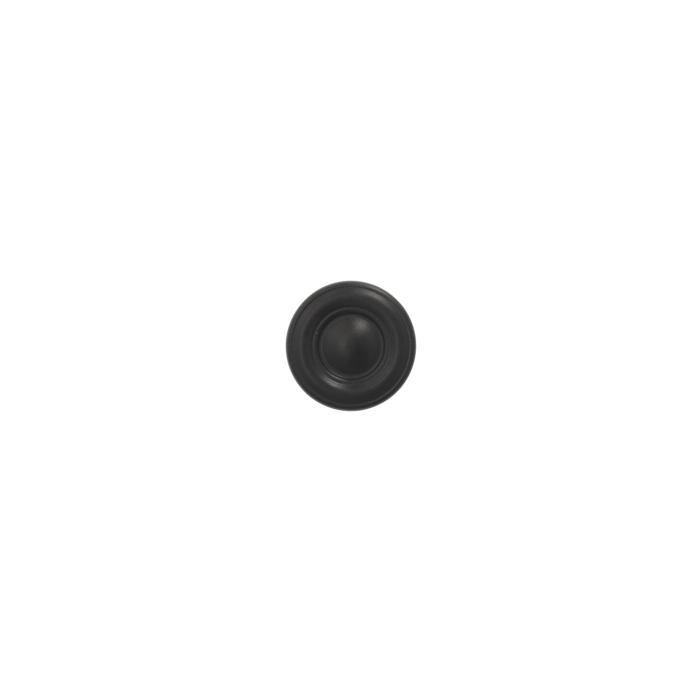 Pomolo per mobili - Laccato nero matt - Lega di Zinco - Stile Classico - 25x21x0mm - immagine 3