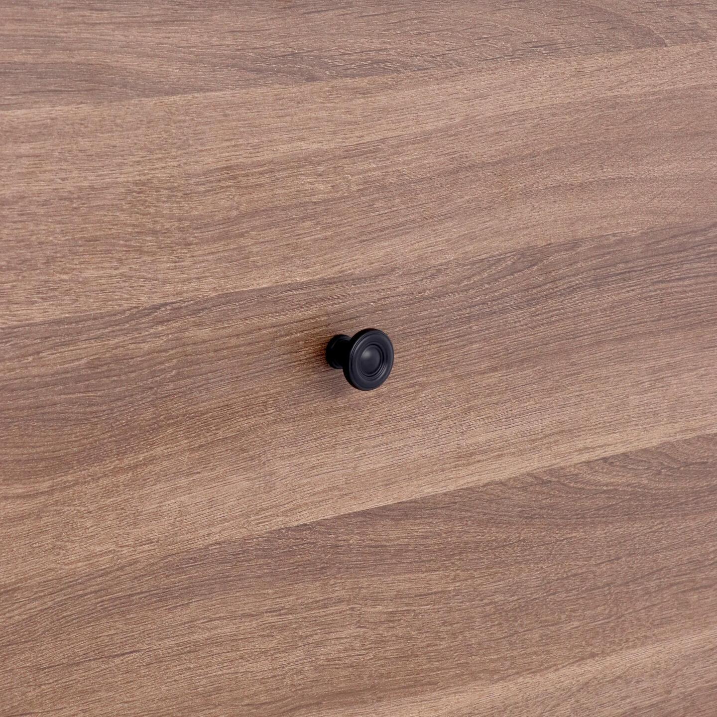 Pomolo per mobili - Laccato nero matt - Lega di Zinco - Stile Classico - 25x21x0mm - immagine 5