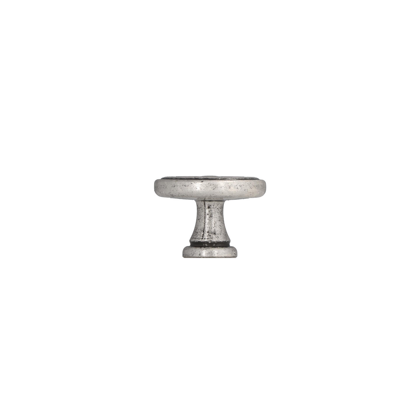 Pomolo per mobili - Argento vecchio brillante - Lega di Zinco - Stile Classico - 31x22x0mm - immagine 2