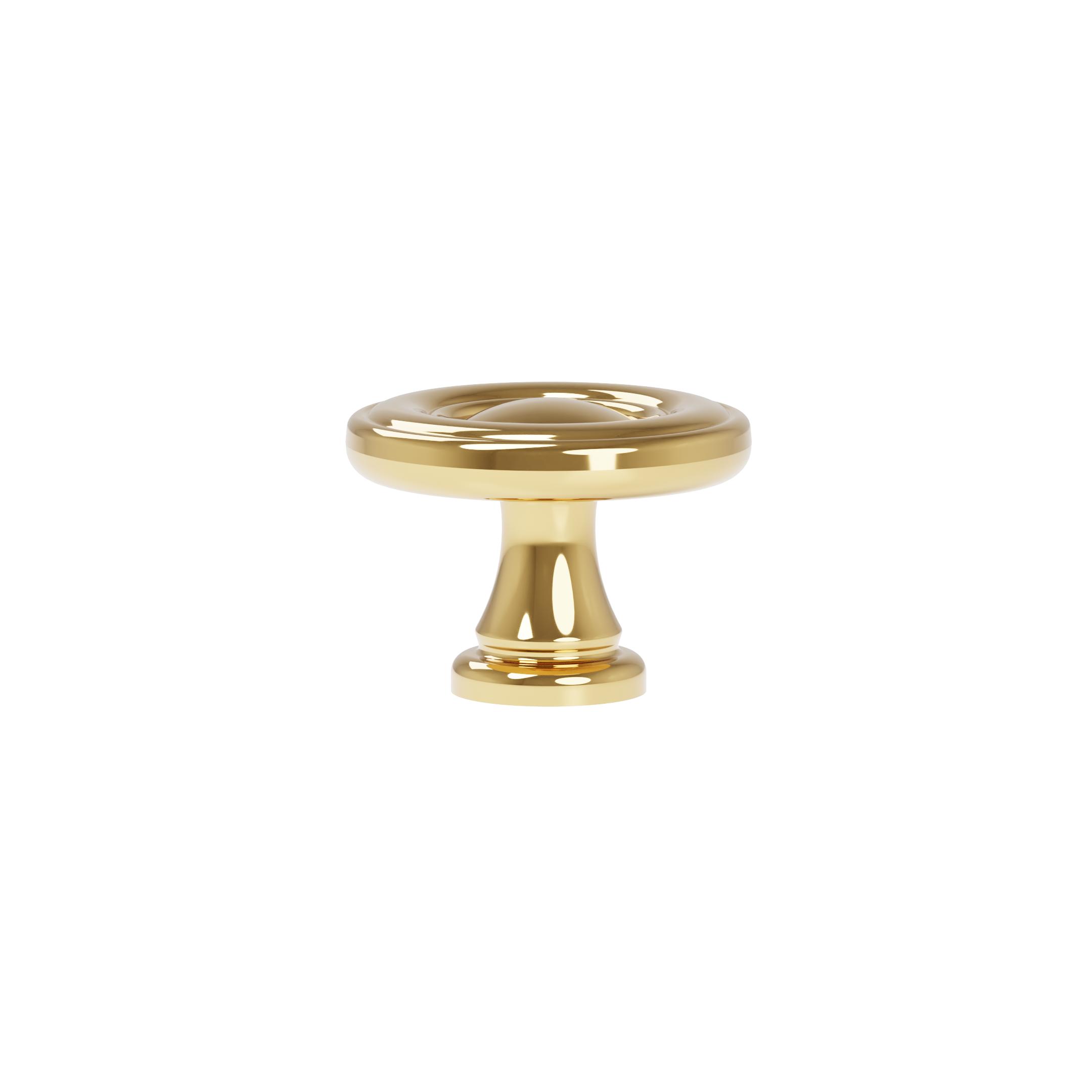 Pomolo per mobili - Placcato oro - Lega di Zinco - Stile Classico - 31x22x0mm - immagine 3