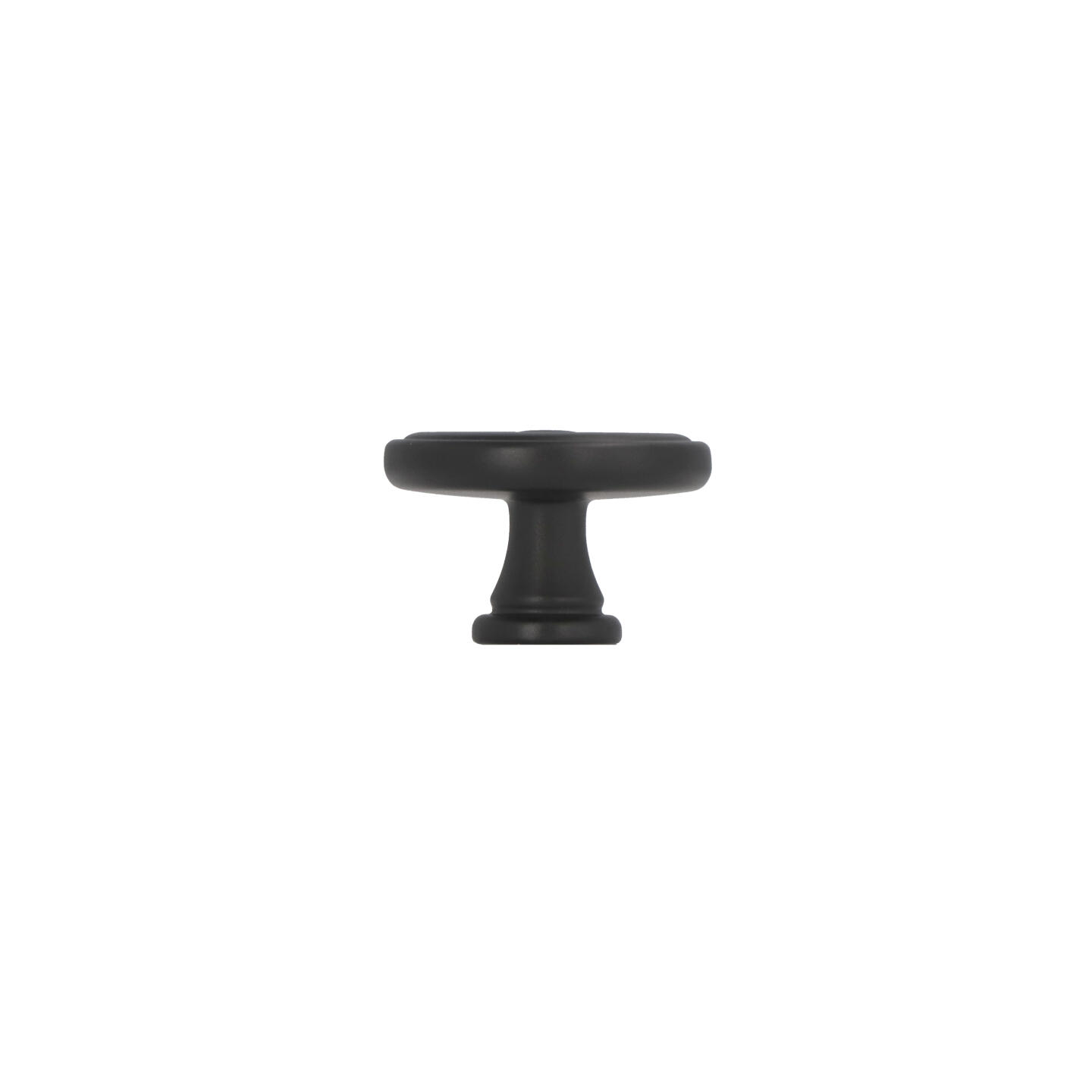 Pomolo per mobili - Laccato nero matt - Lega di Zinco - Stile Classico - 31x22x0mm - immagine 2
