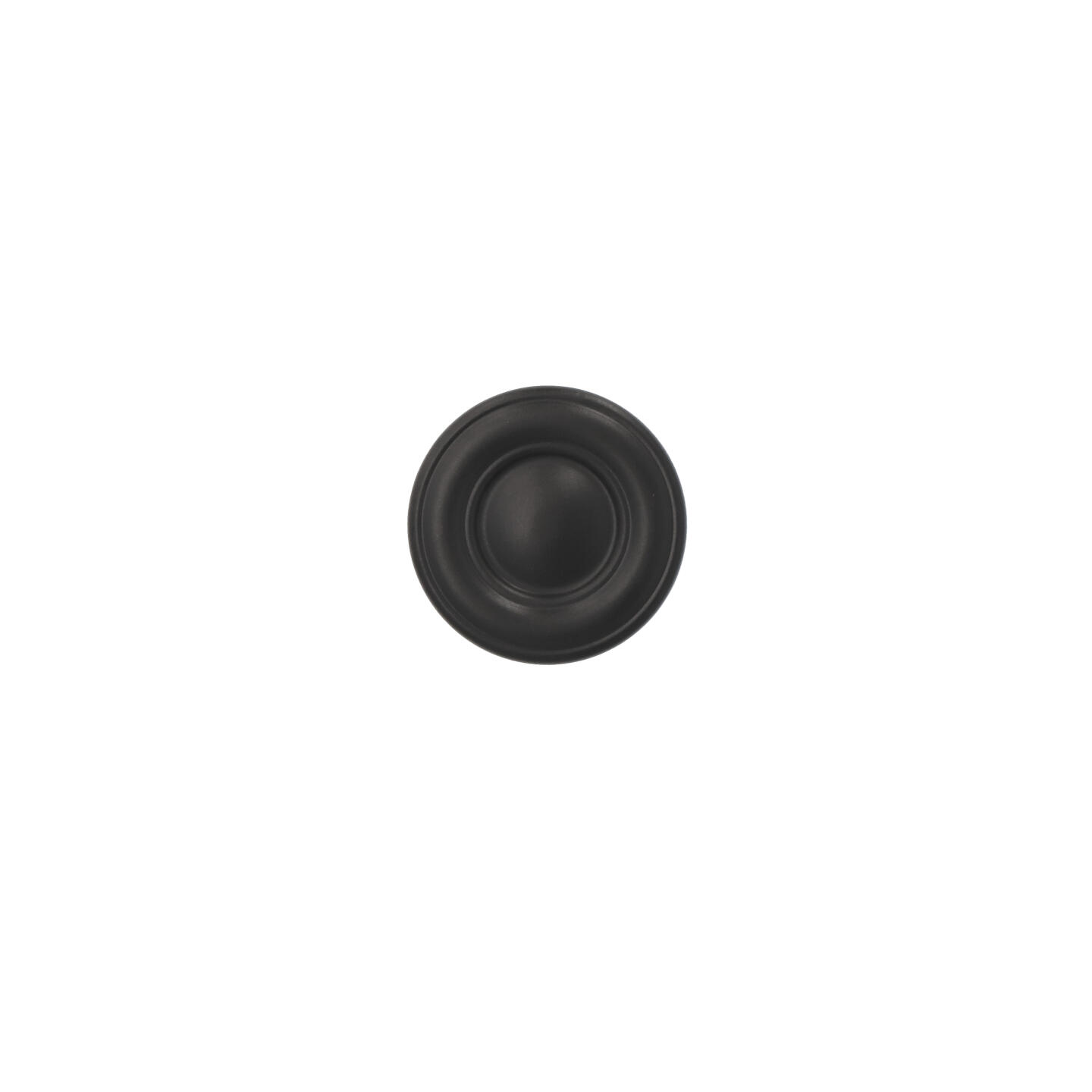 Pomolo per mobili - Laccato nero matt - Lega di Zinco - Stile Classico - 31x22x0mm - immagine 3