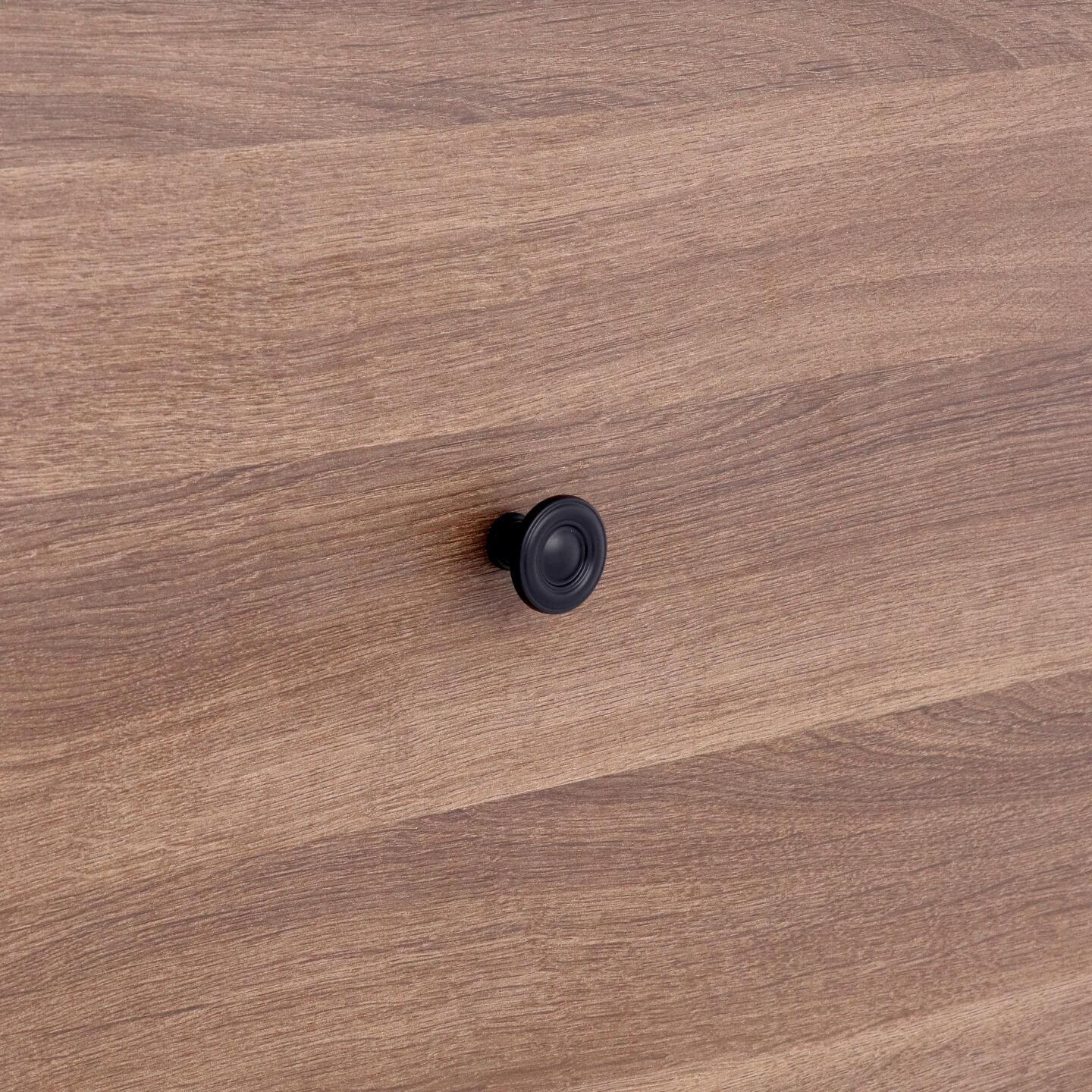 Pomolo per mobili - Laccato nero matt - Lega di Zinco - Stile Classico - 31x22x0mm - immagine 5