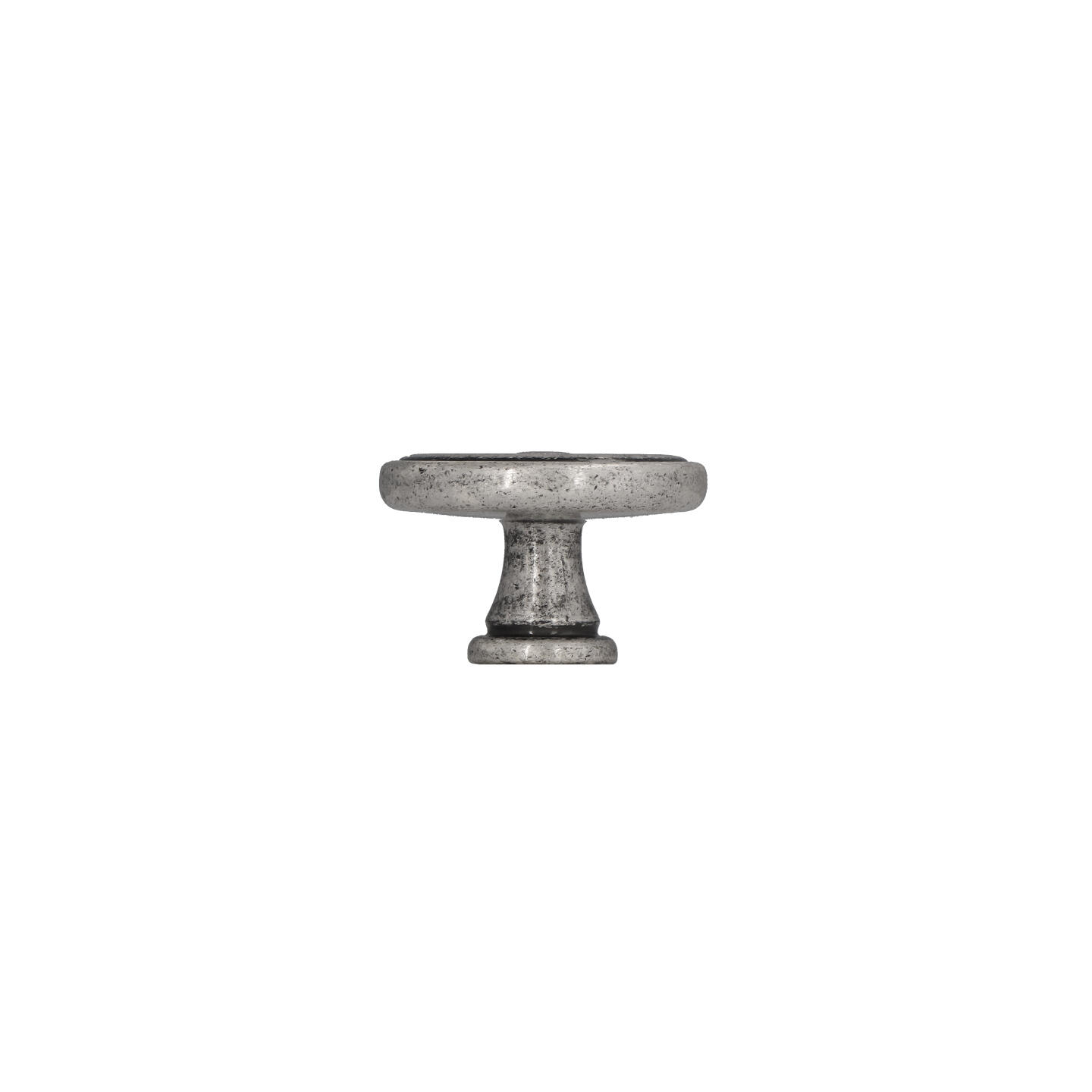 Pomolo per mobili - Argento vecchio brillante - Lega di Zinco - Stile Classico - 35x23x0mm - immagine 2