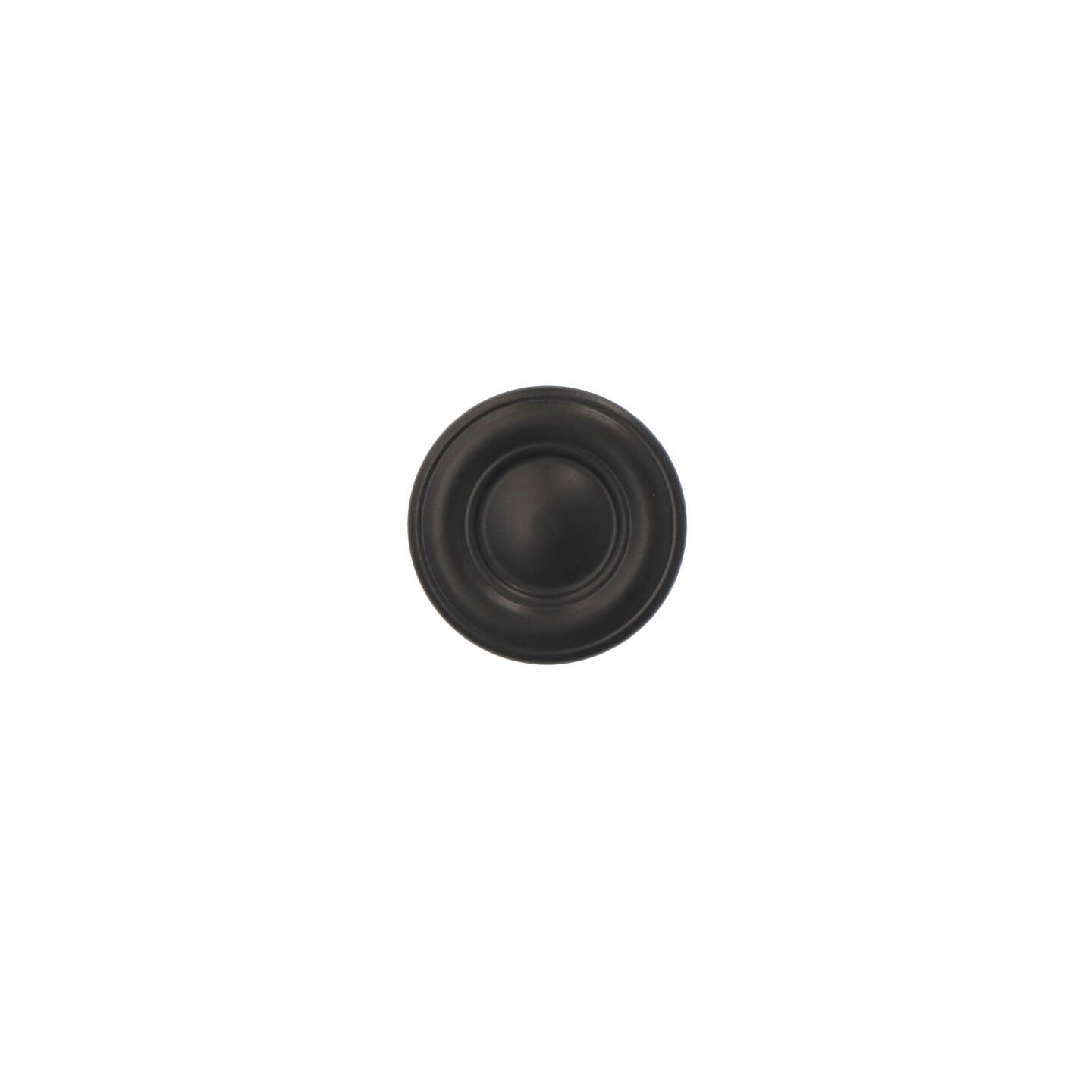 Pomolo per mobili - Laccato nero matt - Lega di Zinco - Stile Classico - 35x23x0mm - immagine 3