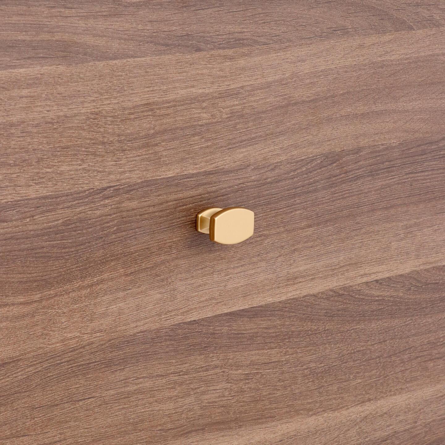 Pomolo per mobili - Alucover ottone - Lega di Zinco - Stile Contemporaneo - 35x24x25mm - immagine 5