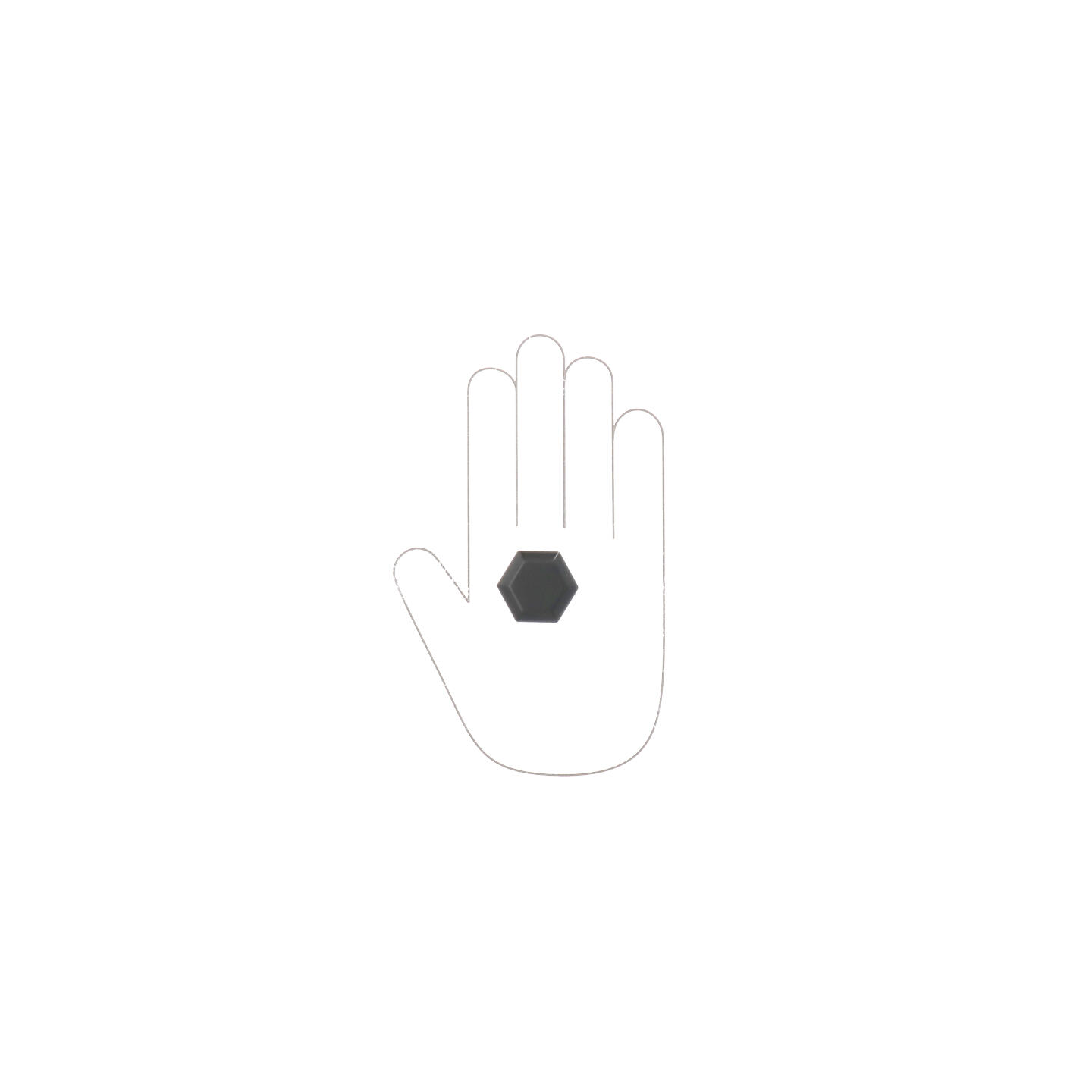 Pomolo per mobili - Laccato nero matt - Lega di Zinco - Stile Classico - 30x26x0mm - immagine 4