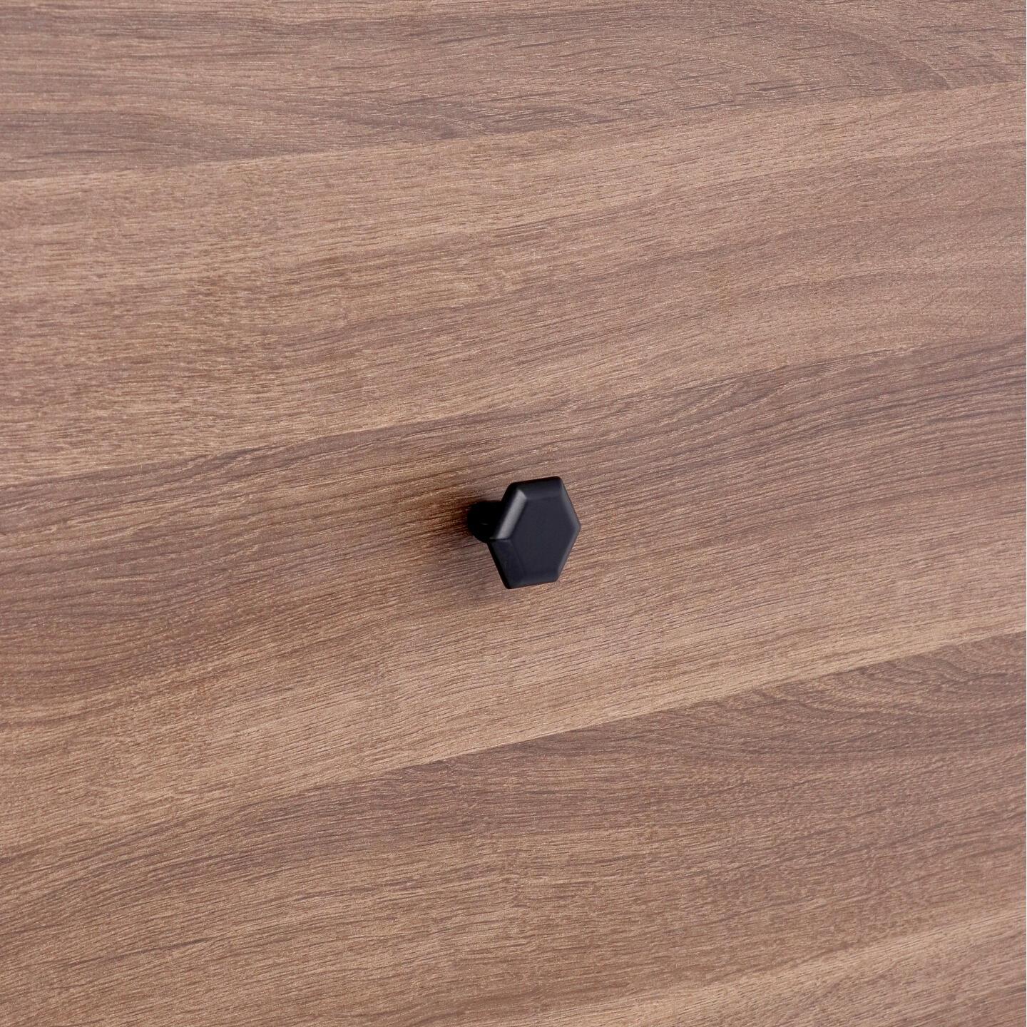 Pomolo per mobili - Laccato nero matt - Lega di Zinco - Stile Classico - 30x26x0mm - immagine 5