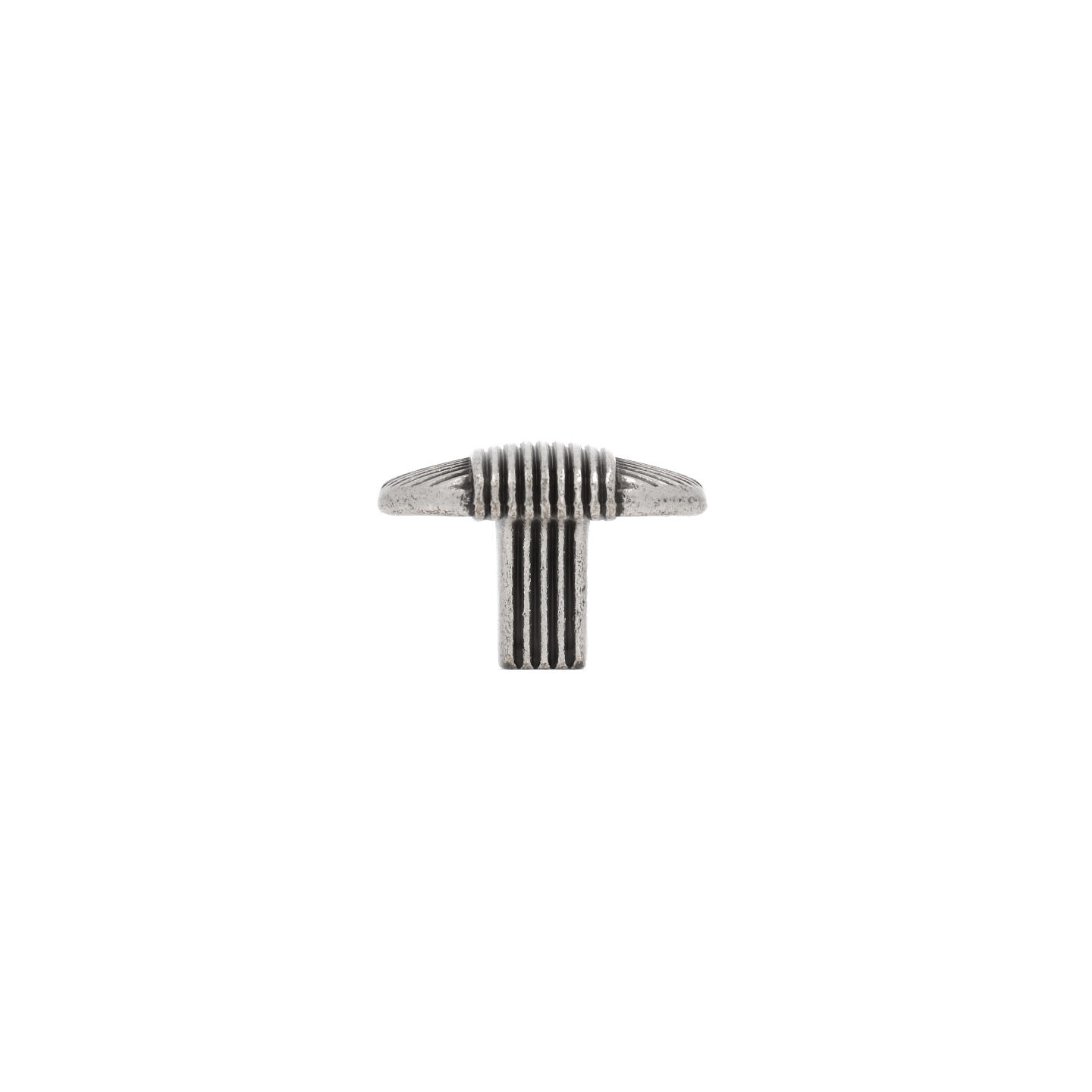 Pomolo per mobili - Argento vecchio brillante - Lega di Zinco - Stile Classico - 35x24x0mm - immagine 2
