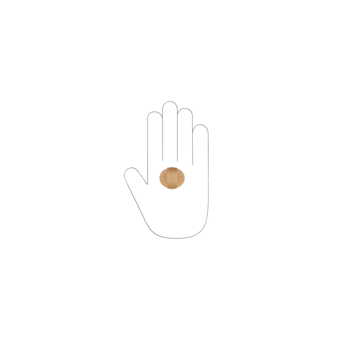 Pomolo per mobili - Oro Milano - Lega di Zinco - Stile Classico - 35x24x0mm - immagine 4