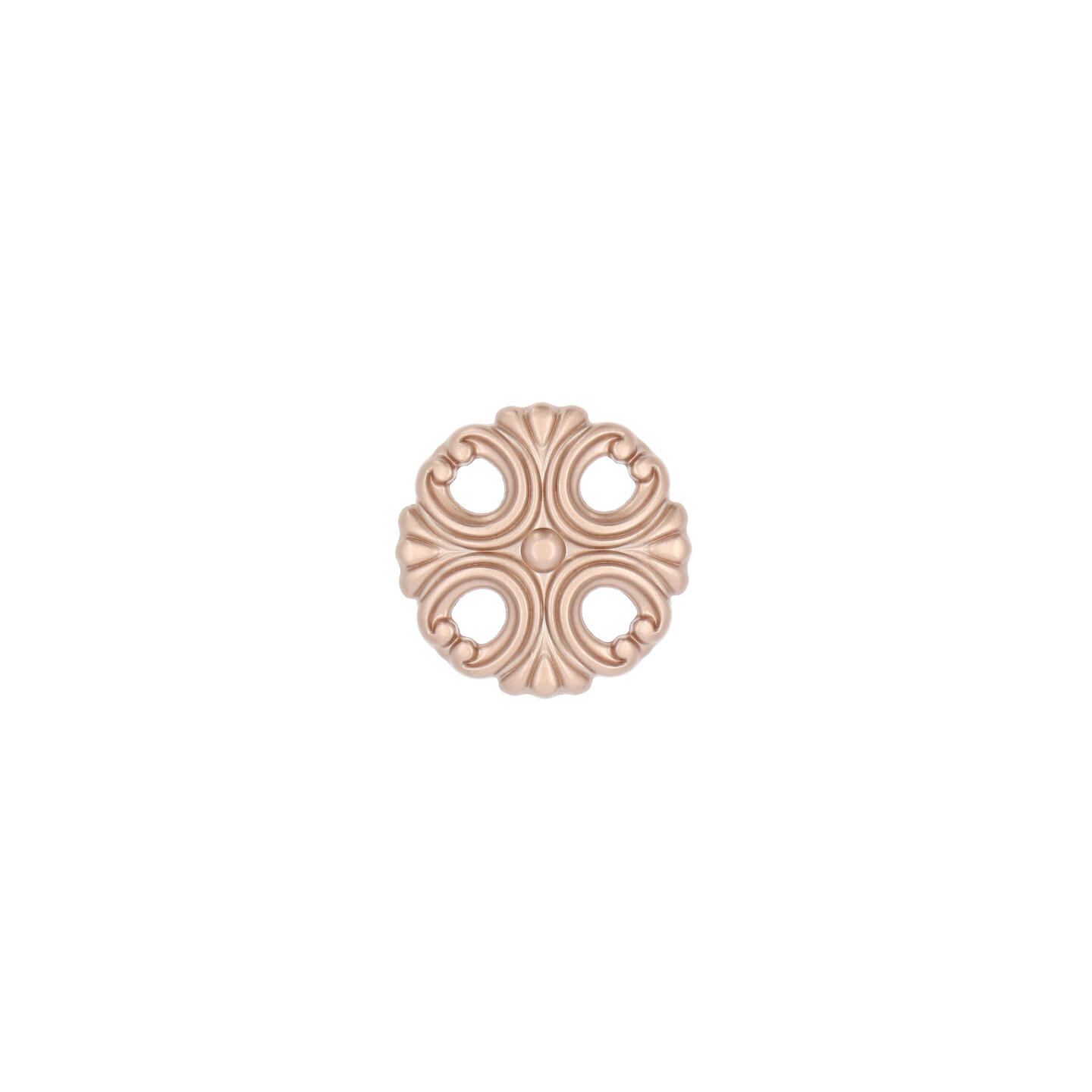 Pomolo per mobili - Oro rosa matt - Lega di Zinco - Stile Classico - 0x24x0mm - immagine 2